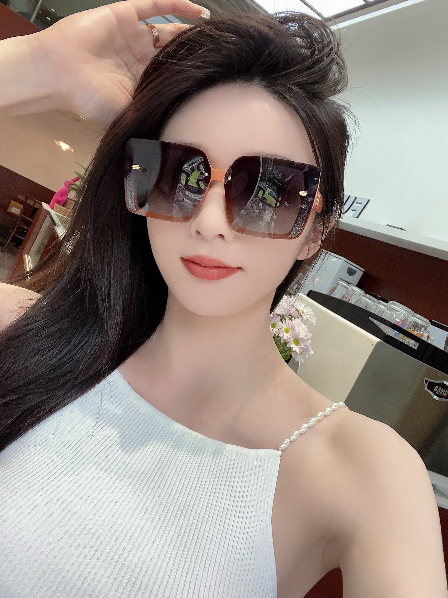  🔺 【DIOR-迪奥】2025开春新款 潮流爆款 时尚方框偏光太阳镜 高品质 佩戴舒适 网红潮款墨镜 