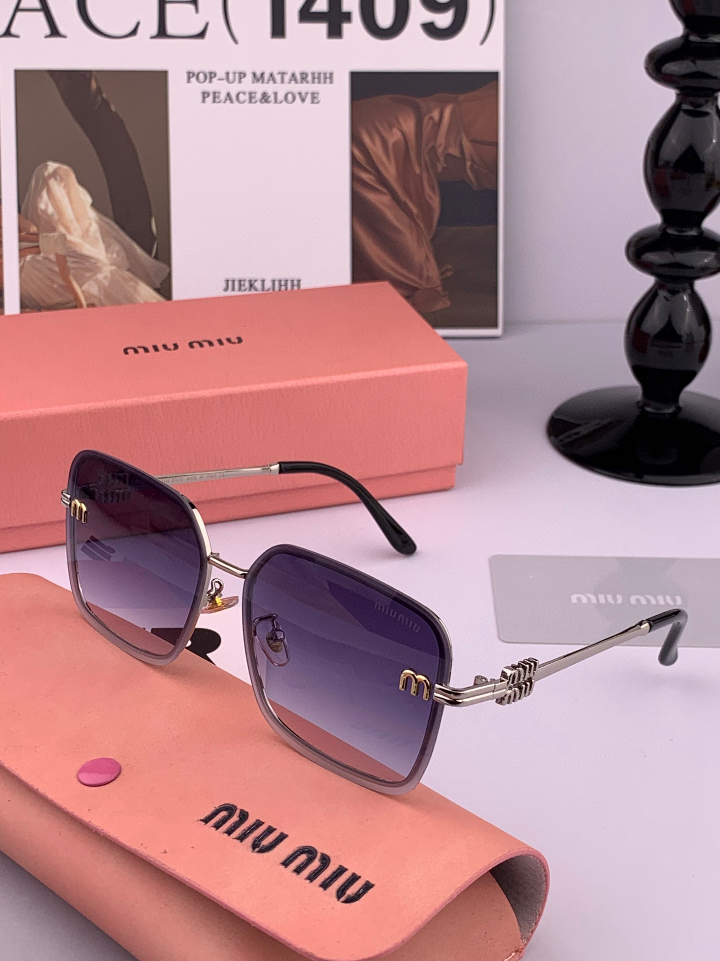   MIUMIU/缪缪🖇🖇2025开春新款🌟闪耀新款璀璨登台 ❤❤太阳镜潮品 精致个性设计简约时尚 专柜