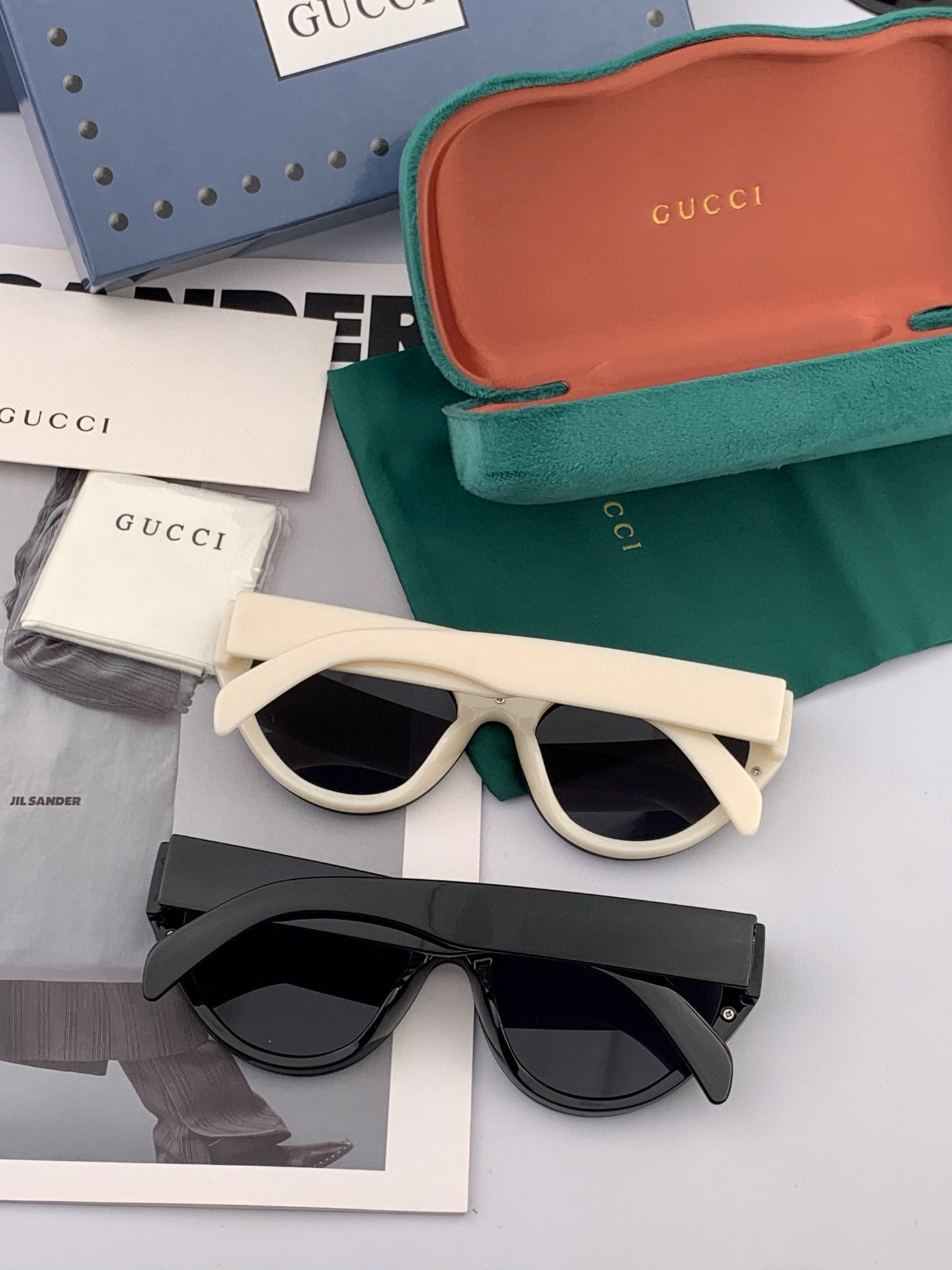  🔺 【GUCCI】2025开春新款 潮流爆款 时尚方框太阳镜 高品质 佩戴舒适 网红潮款墨镜 型号：G