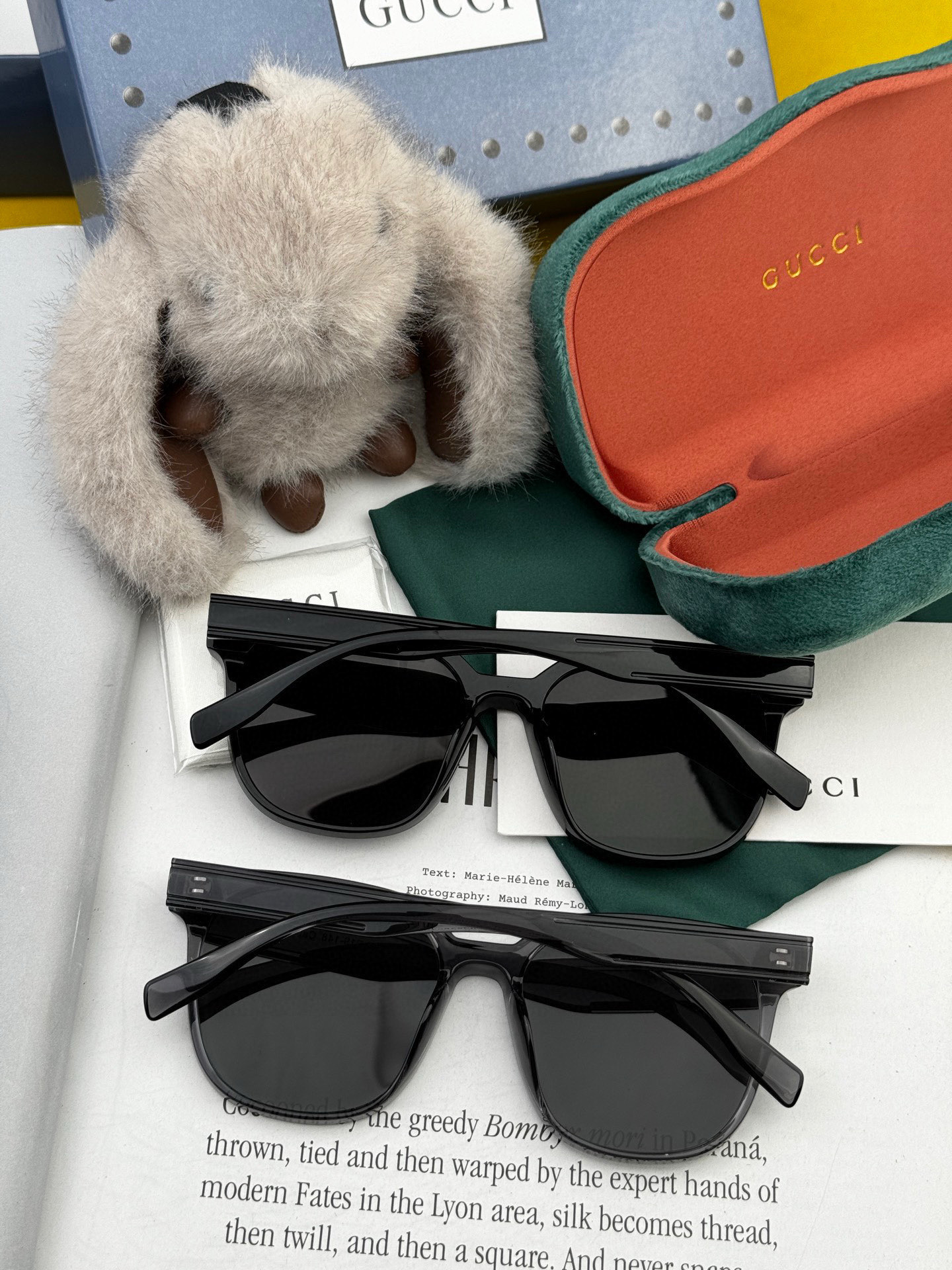 🔺 【GUCCI】2025开春新款 潮流爆款 时尚方框偏光太阳镜 高品质 佩戴舒适 网红潮款墨镜 情侣款