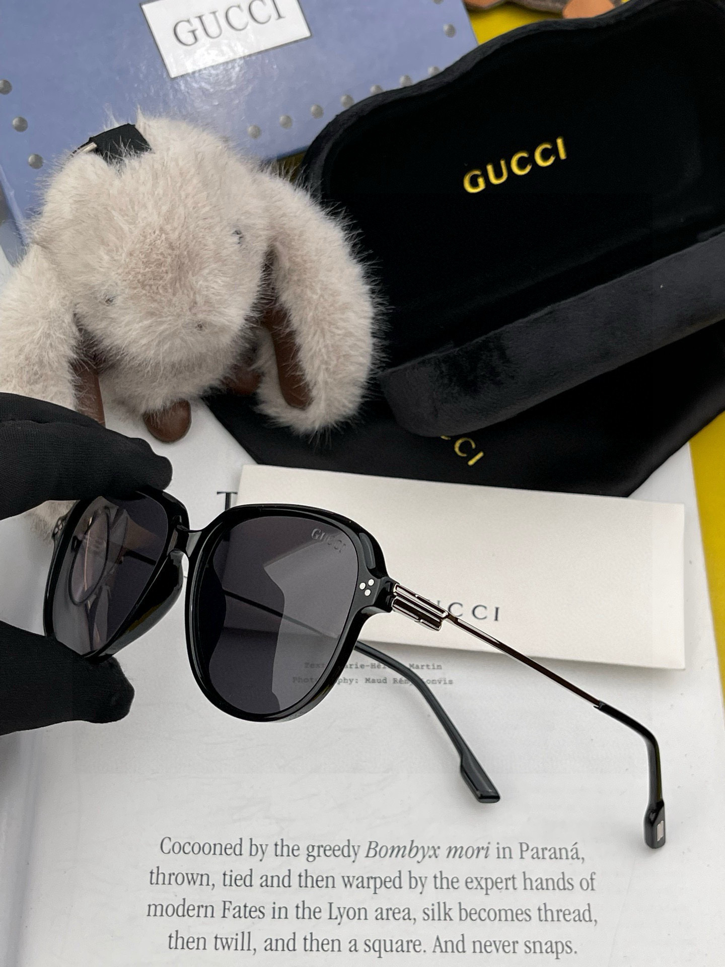🔺 【GUCCI】2025开春新款 潮流爆款 时尚方框偏光太阳镜 高品质 佩戴舒适 网红潮款墨镜 女士高