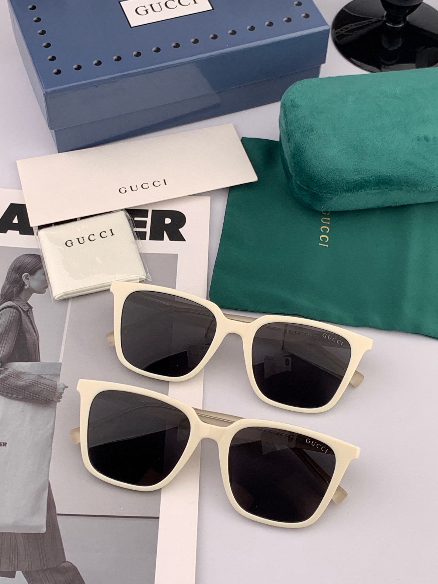  🔺 【GUCCI-偏光太阳镜】2025开春新款 潮流爆款 时尚圆框偏光太阳镜 高品质 佩戴舒适 网红潮