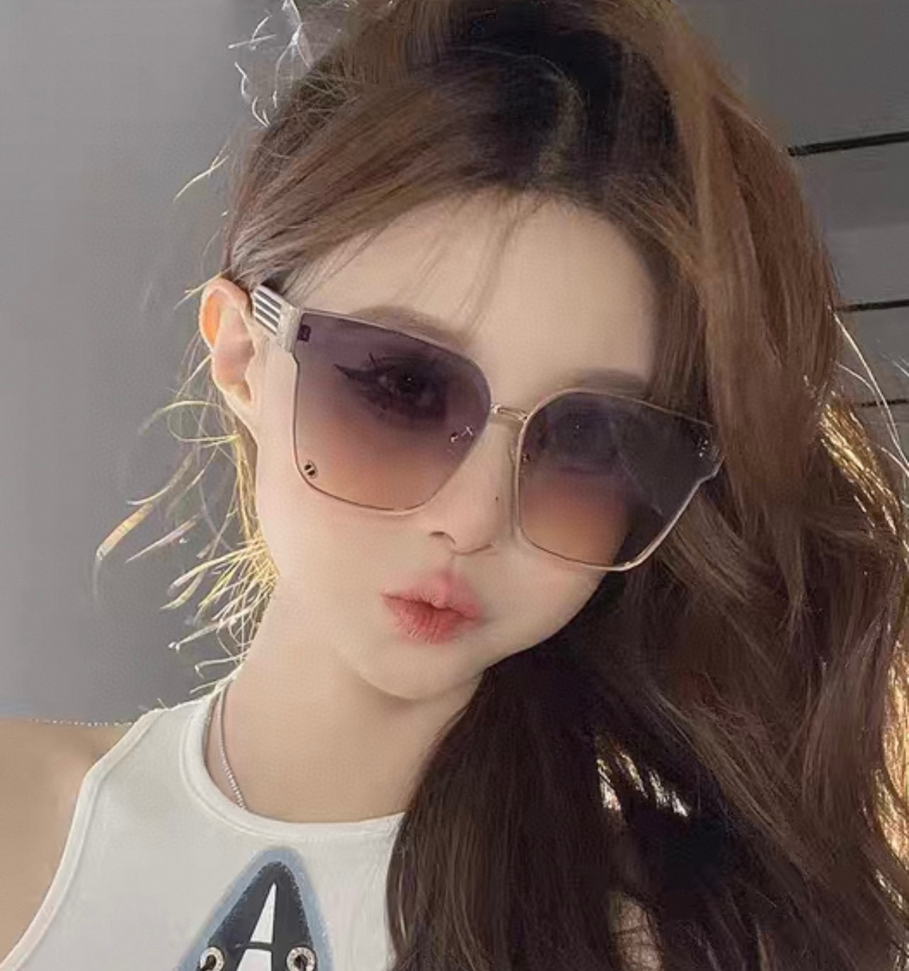 🔺 【DIOR-迪奥】2025开春新款 潮流爆款 时尚方框尼龙太阳镜 高品质 佩戴舒适 网红潮款墨镜 女