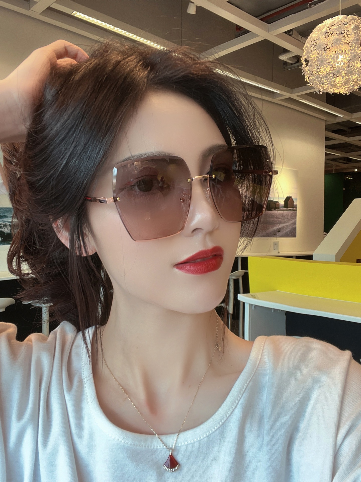  GUCCI-古驰意大利进口🇮🇹2025时尚潮流奢华装饰太阳眼镜 尼龙高清太阳镜明星海报款 超高复杂工艺