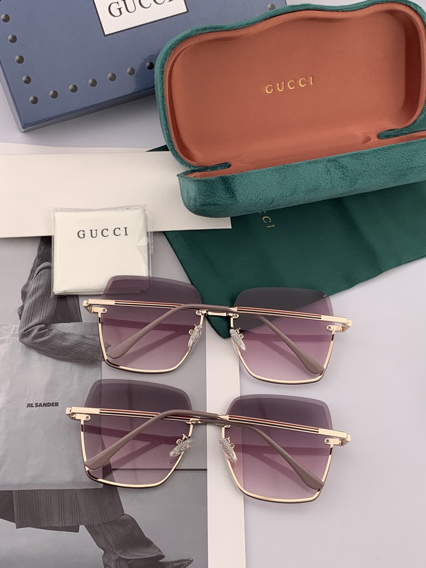  GUCCI-古驰意大利进口🇮🇹2025时尚潮流奢华装饰太阳眼镜 尼龙高清太阳镜明星海报款 超高复杂工艺