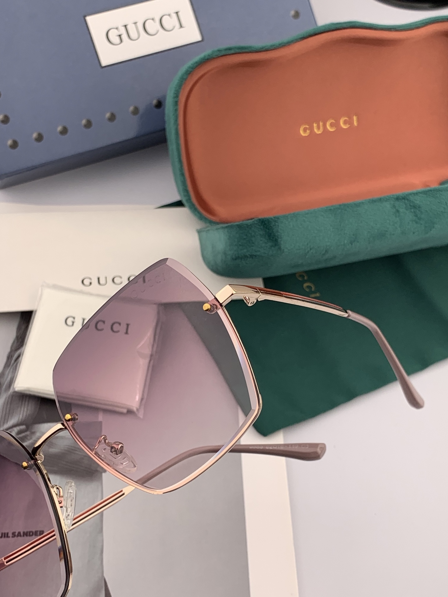  GUCCI-古驰意大利进口🇮🇹2025时尚潮流奢华装饰太阳眼镜 尼龙高清太阳镜明星海报款 超高复杂工艺