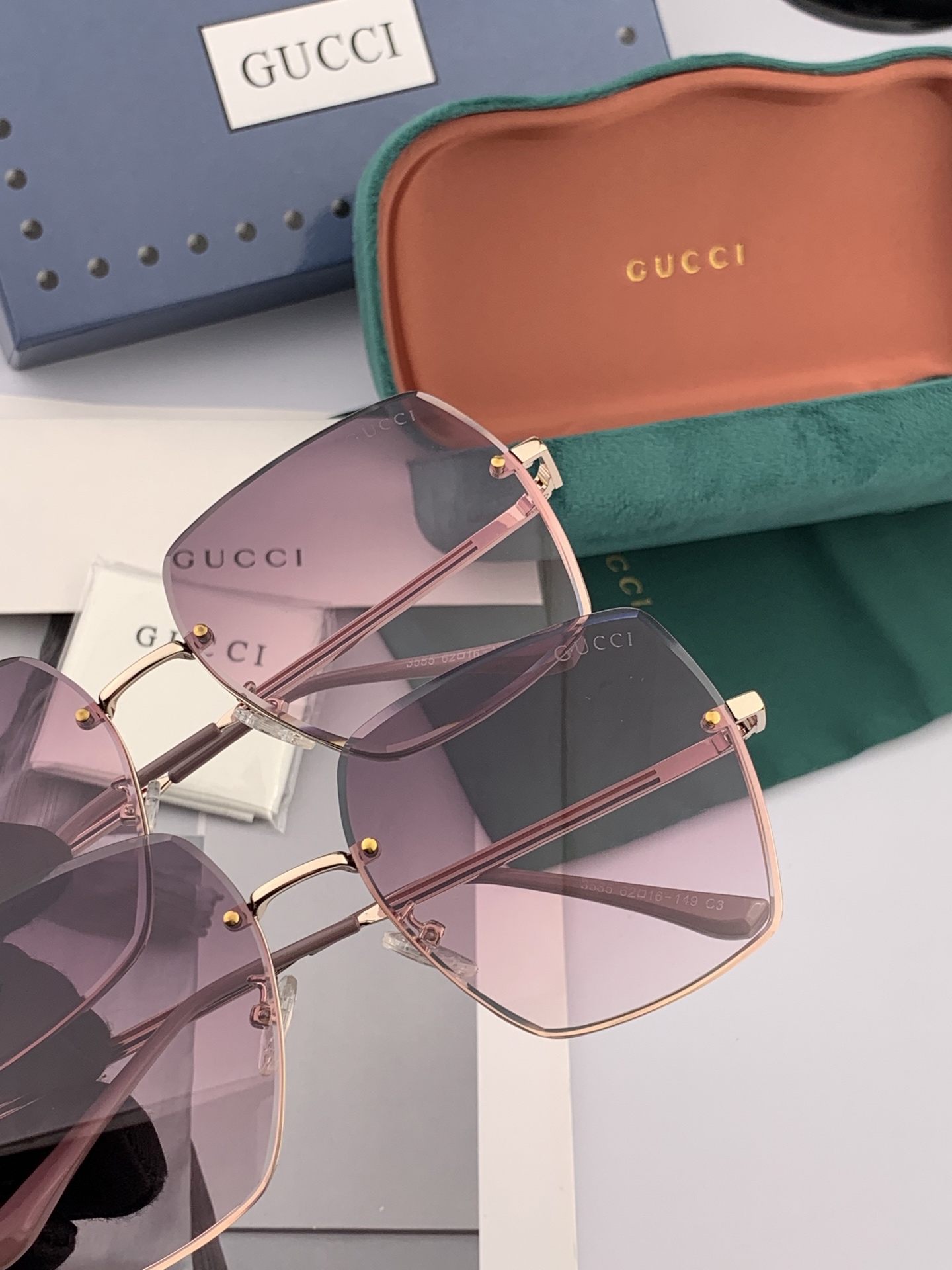  GUCCI-古驰意大利进口🇮🇹2025时尚潮流奢华装饰太阳眼镜 尼龙高清太阳镜明星海报款 超高复杂工艺