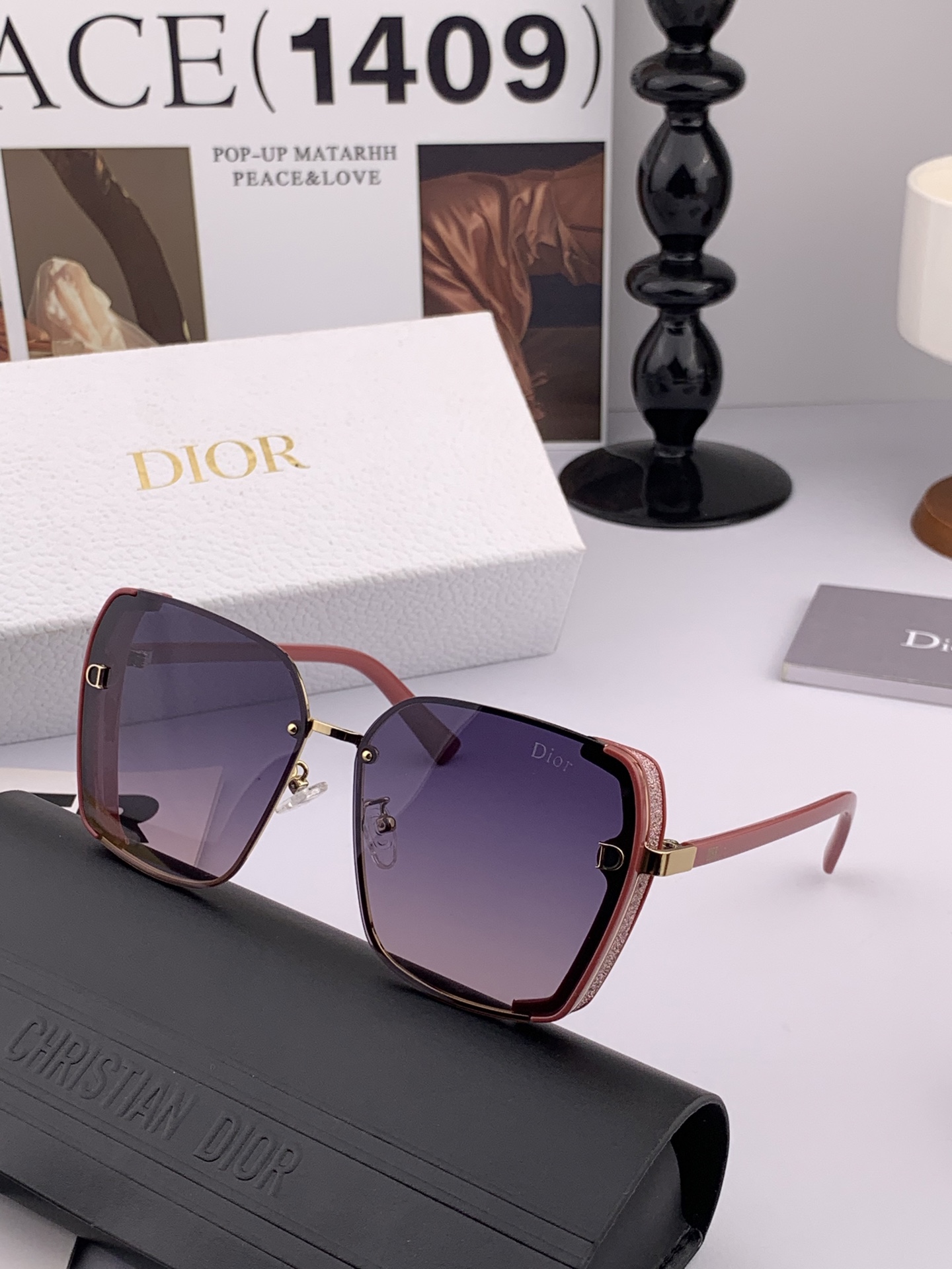  🔺 【DIOR-迪奥偏光太阳镜】2025开春新款 潮流爆款 时尚方框偏光太阳镜 高品质 佩戴舒适 网红