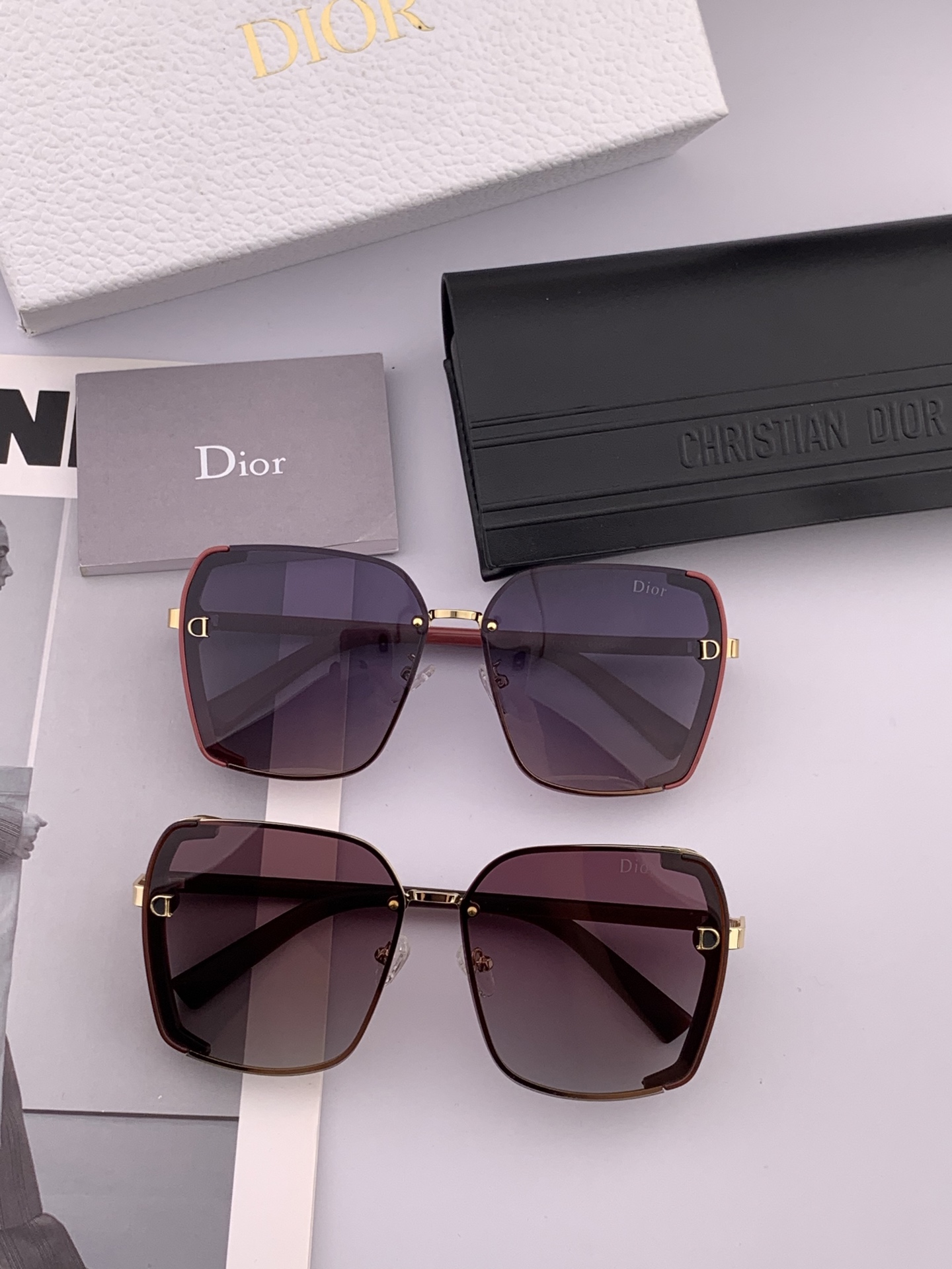  🔺 【DIOR-迪奥偏光太阳镜】2025开春新款 潮流爆款 时尚方框偏光太阳镜 高品质 佩戴舒适 网红