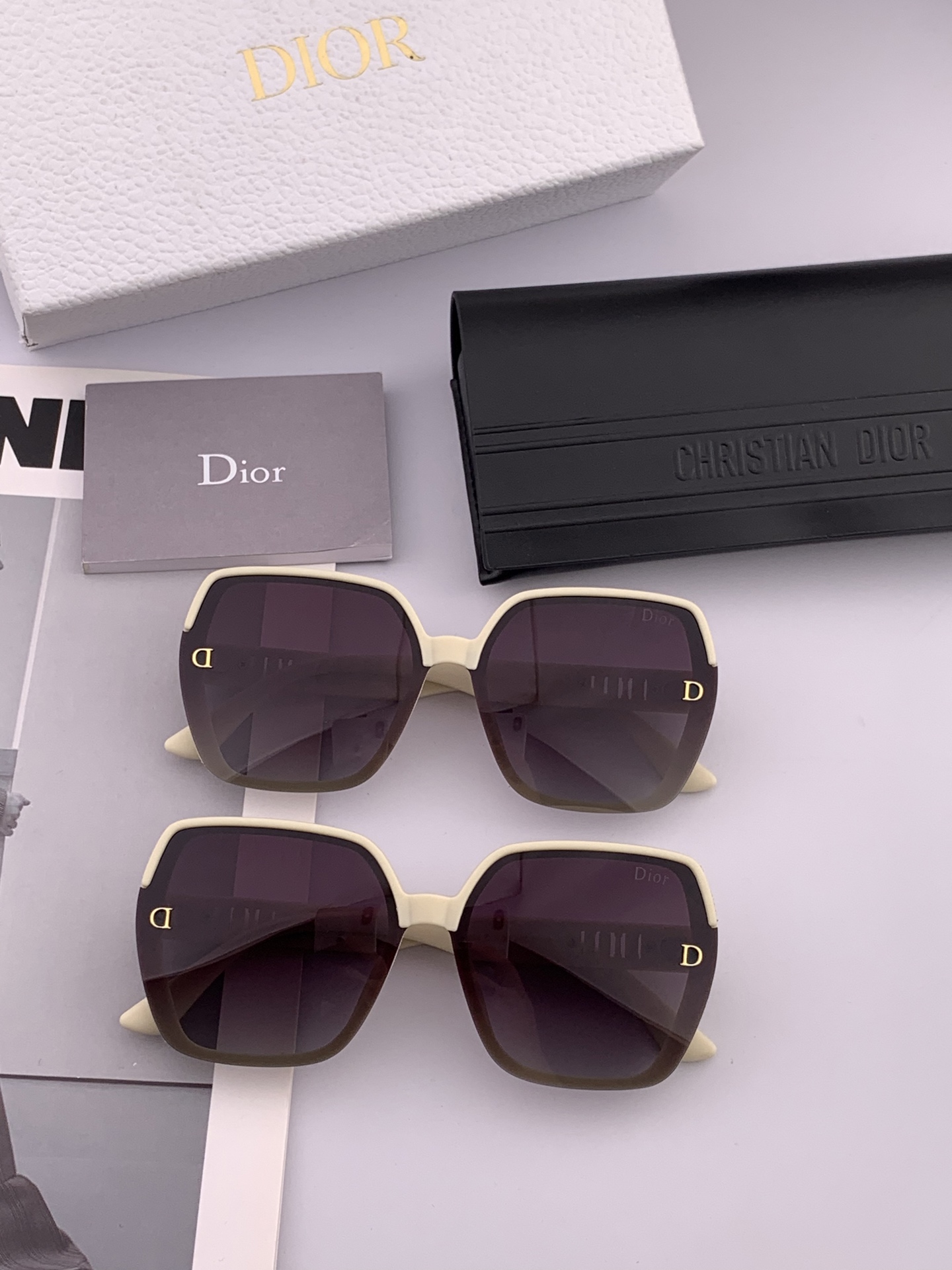  🔺 【DIOR-迪奥】2025开春新款 潮流爆款 时尚方框偏光太阳镜 高品质 佩戴舒适 网红潮款墨镜 