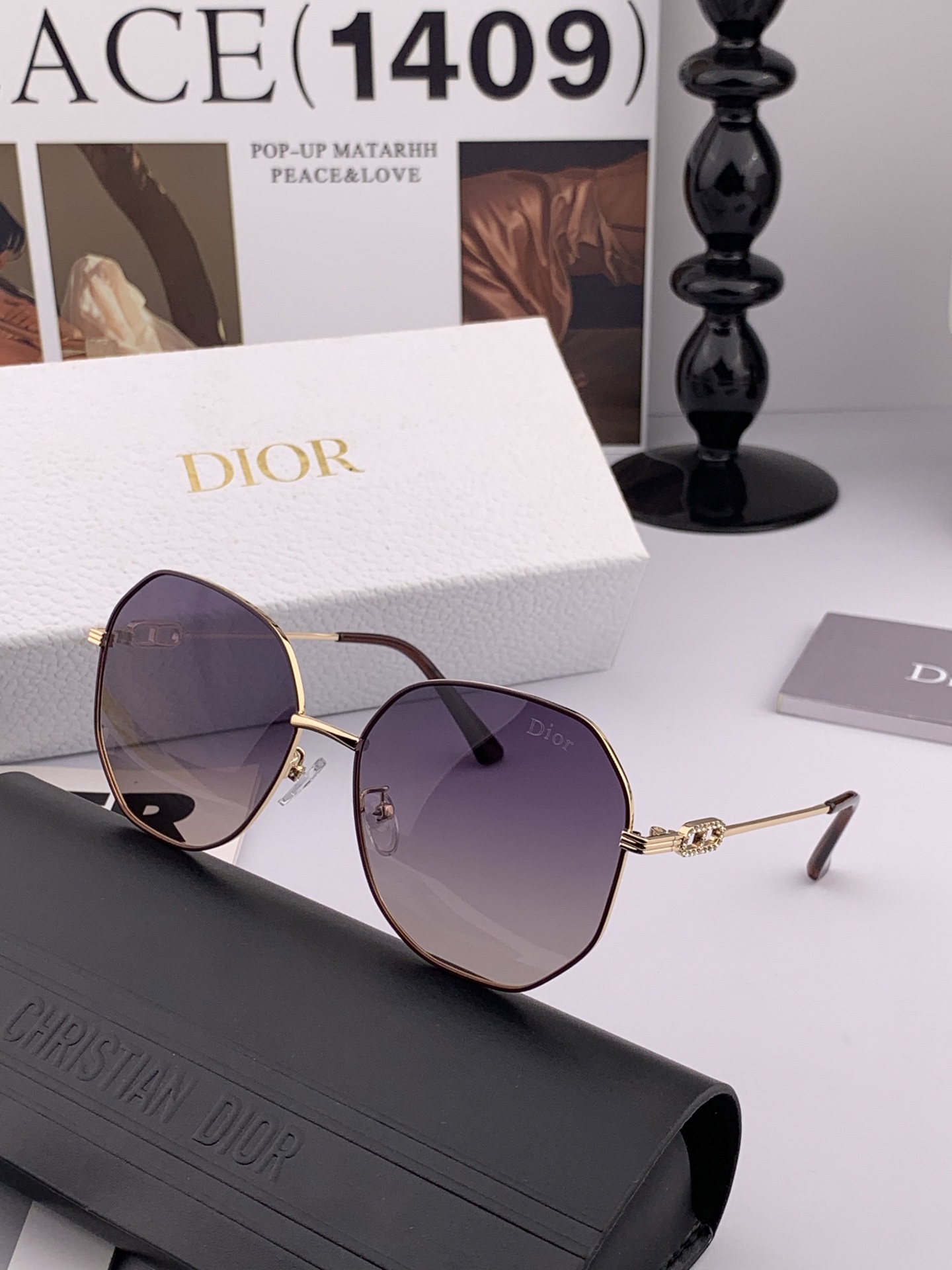  🔺 【DIOR-迪奥偏光太阳镜】2025开春新款 潮流爆款 时尚方框偏光太阳镜 高品质 佩戴舒适 网红