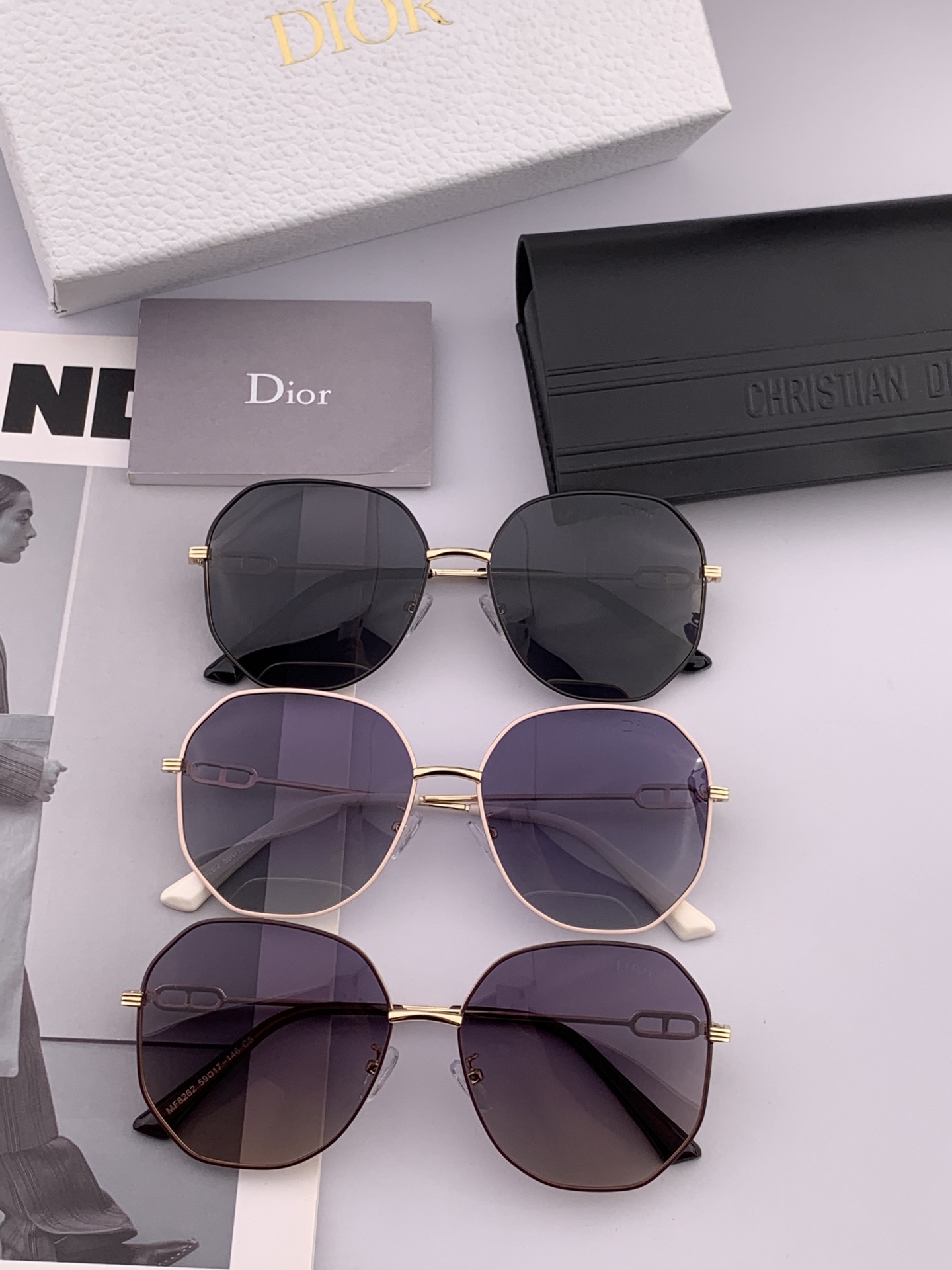  🔺 【DIOR-迪奥偏光太阳镜】2025开春新款 潮流爆款 时尚方框偏光太阳镜 高品质 佩戴舒适 网红