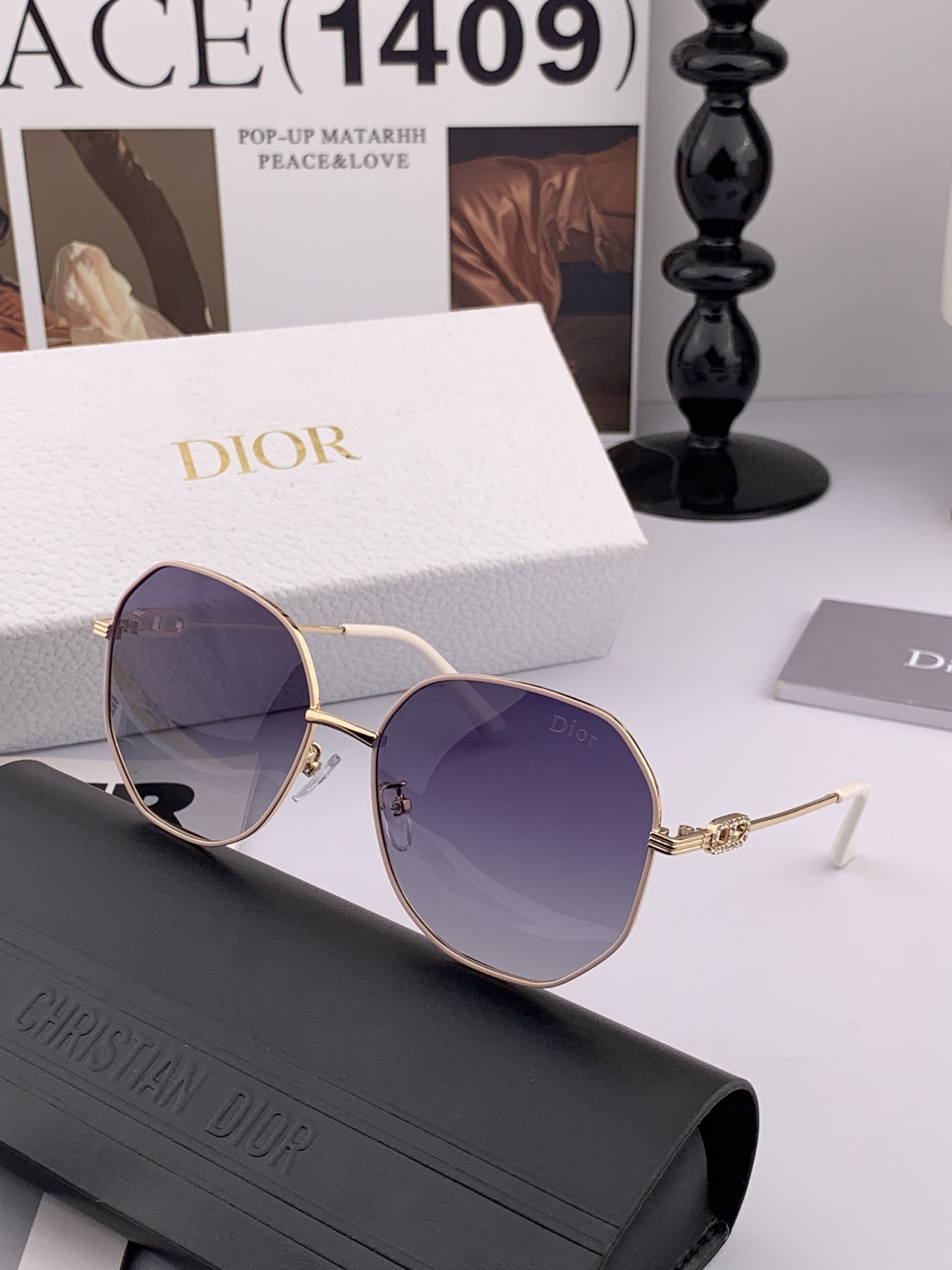  🔺 【DIOR-迪奥偏光太阳镜】2025开春新款 潮流爆款 时尚方框偏光太阳镜 高品质 佩戴舒适 网红