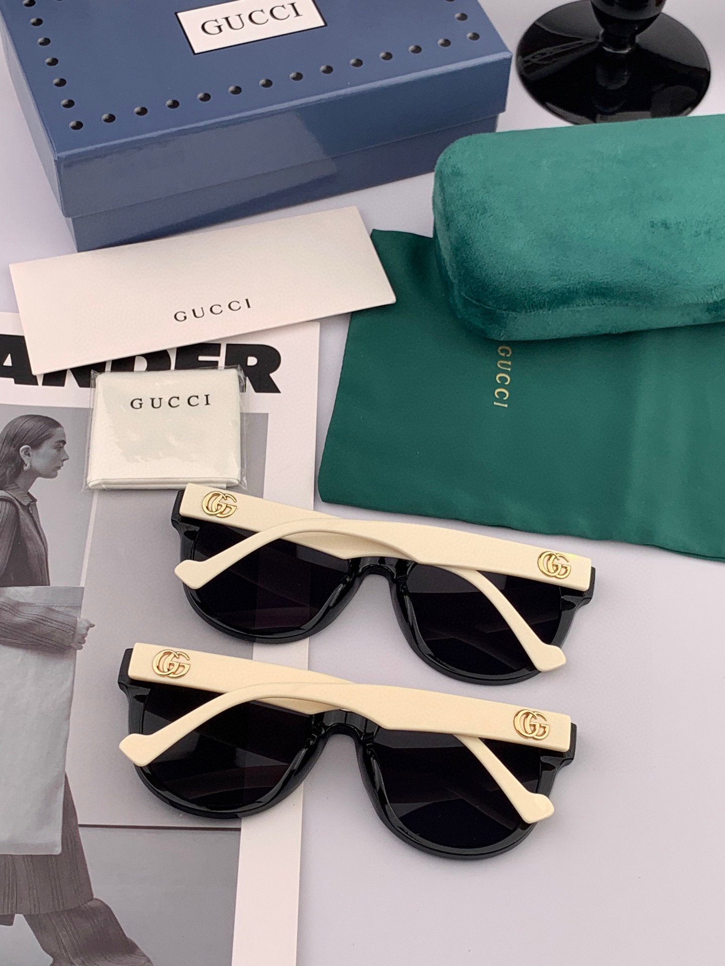  🔺 【GUCCI】2025开春新款 潮流爆款 时尚圆框太阳镜 高品质 佩戴舒适 网红潮款墨镜 型号：G