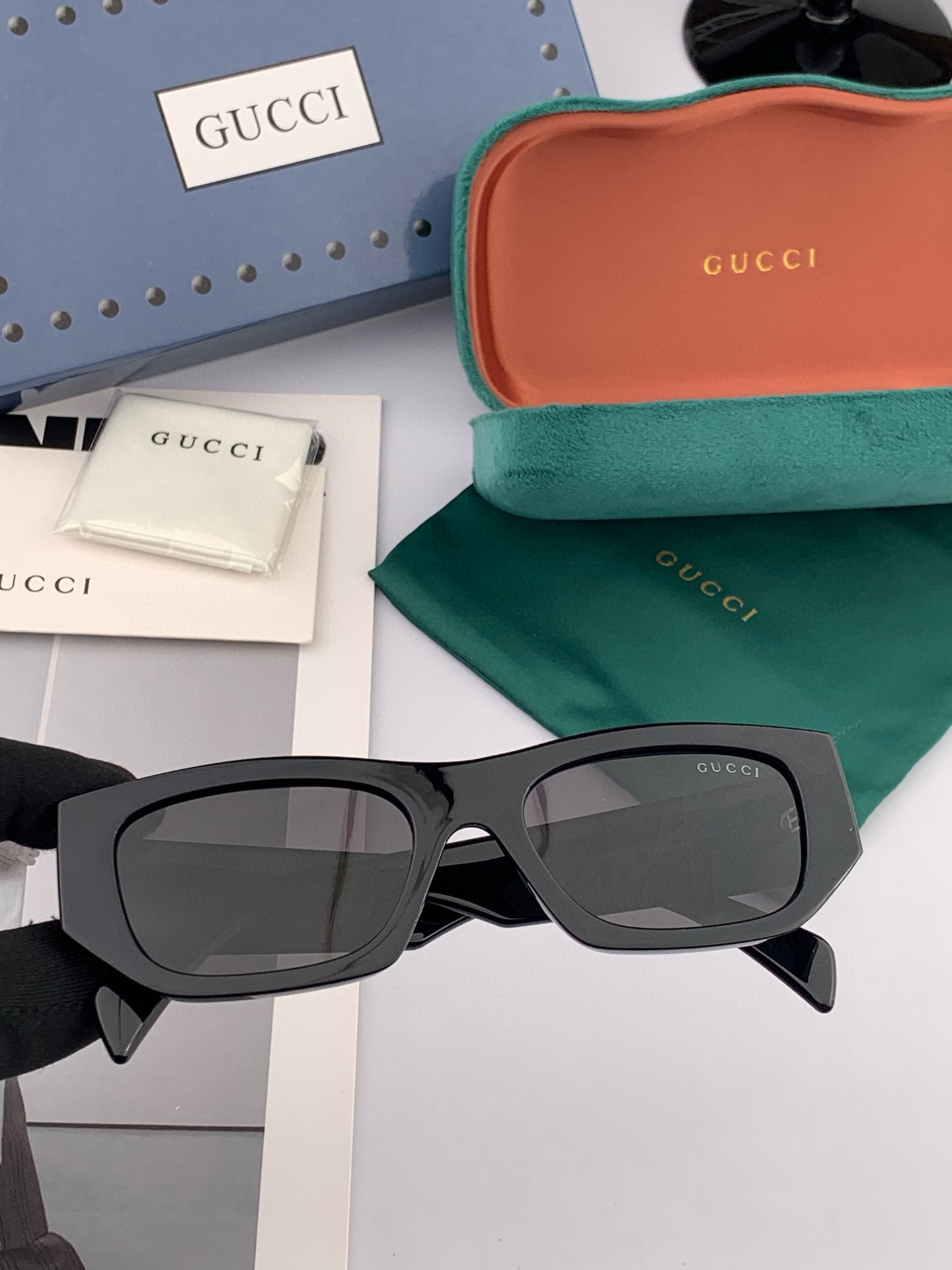 🔺 【GUCCI】2025开春新款 潮流爆款 时尚圆框偏光太阳镜 高品质 佩戴舒适 网红潮款墨镜 女士高