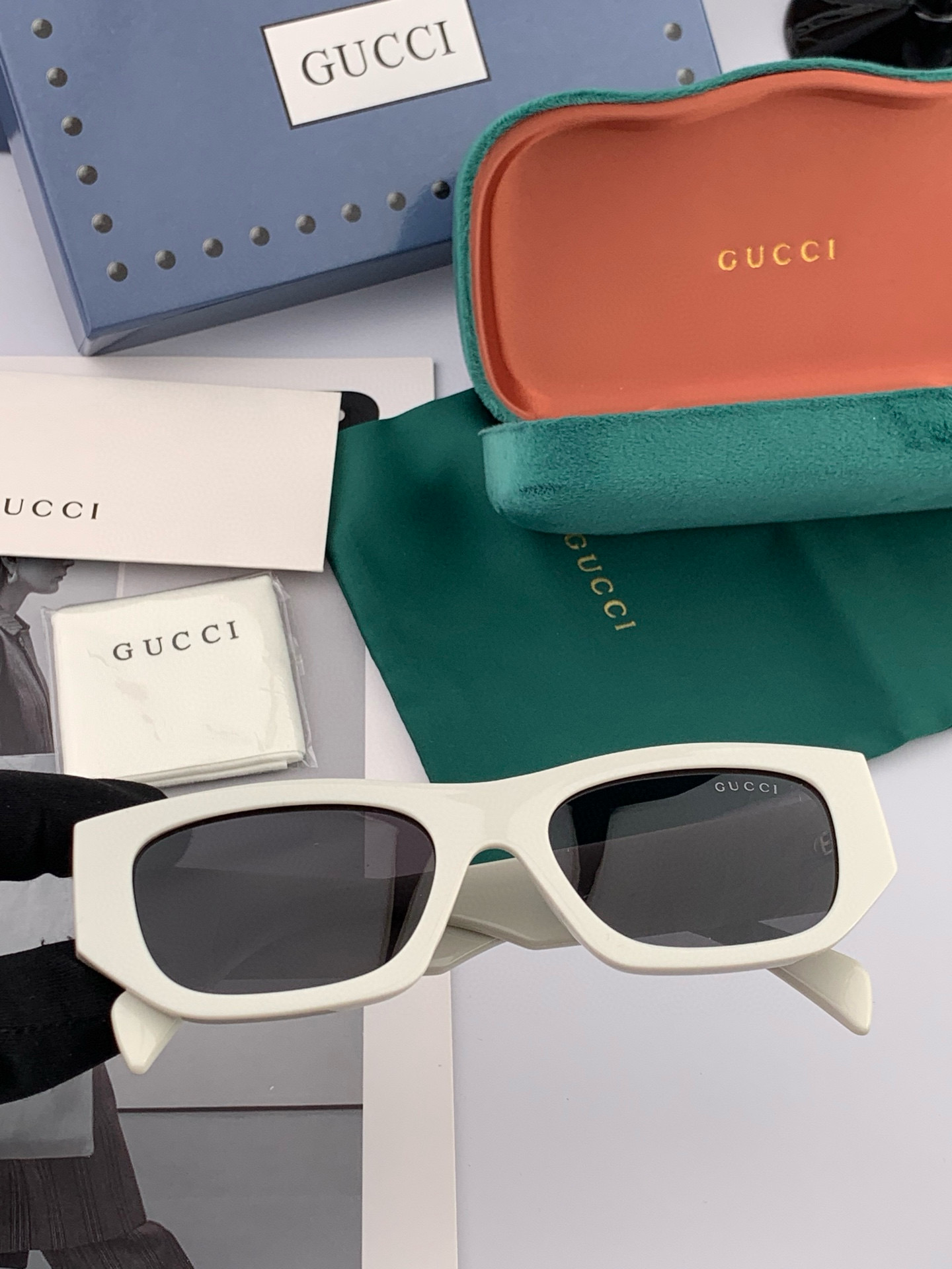🔺 【GUCCI】2025开春新款 潮流爆款 时尚圆框偏光太阳镜 高品质 佩戴舒适 网红潮款墨镜 女士高