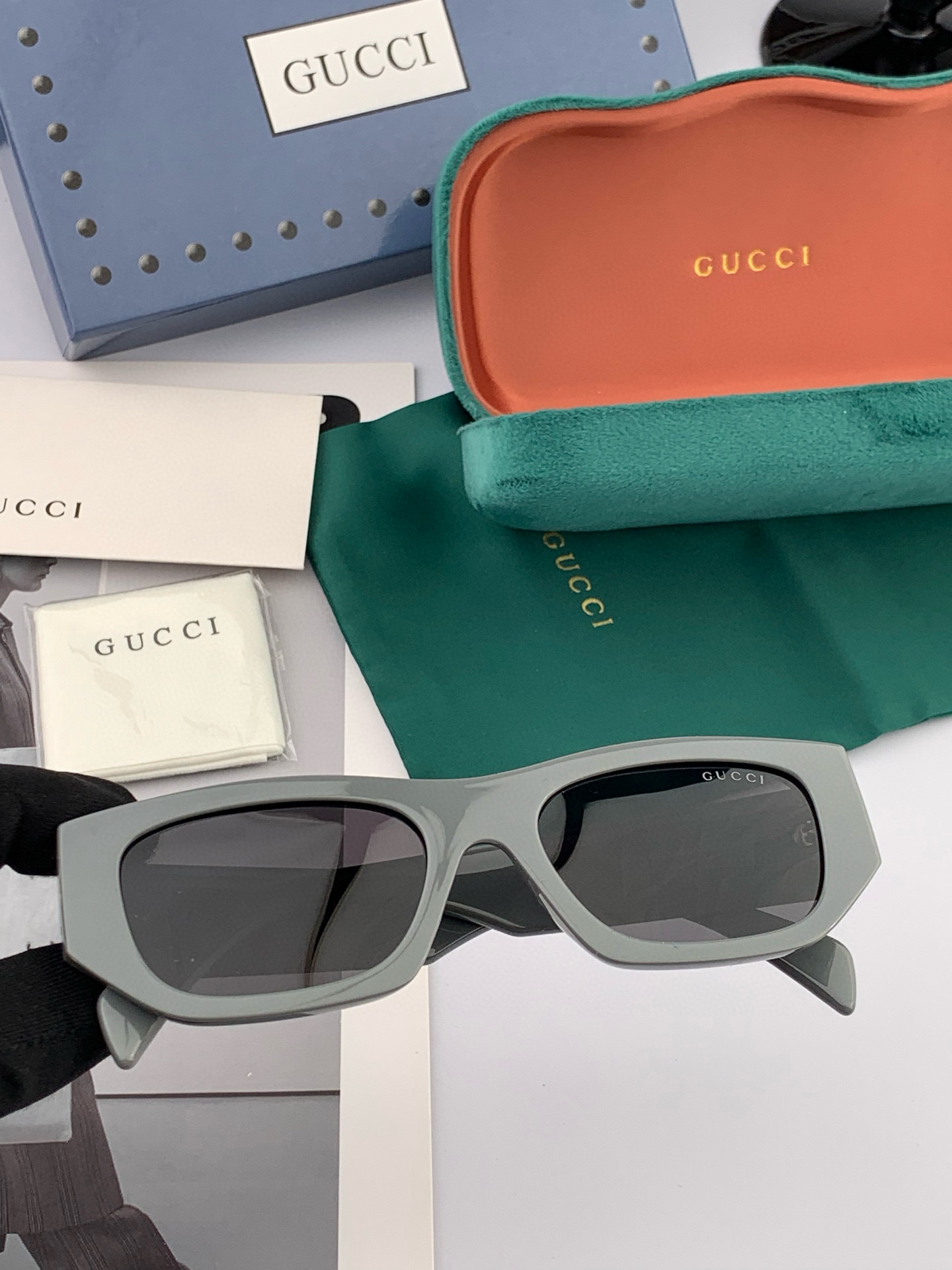 🔺 【GUCCI】2025开春新款 潮流爆款 时尚圆框偏光太阳镜 高品质 佩戴舒适 网红潮款墨镜 女士高