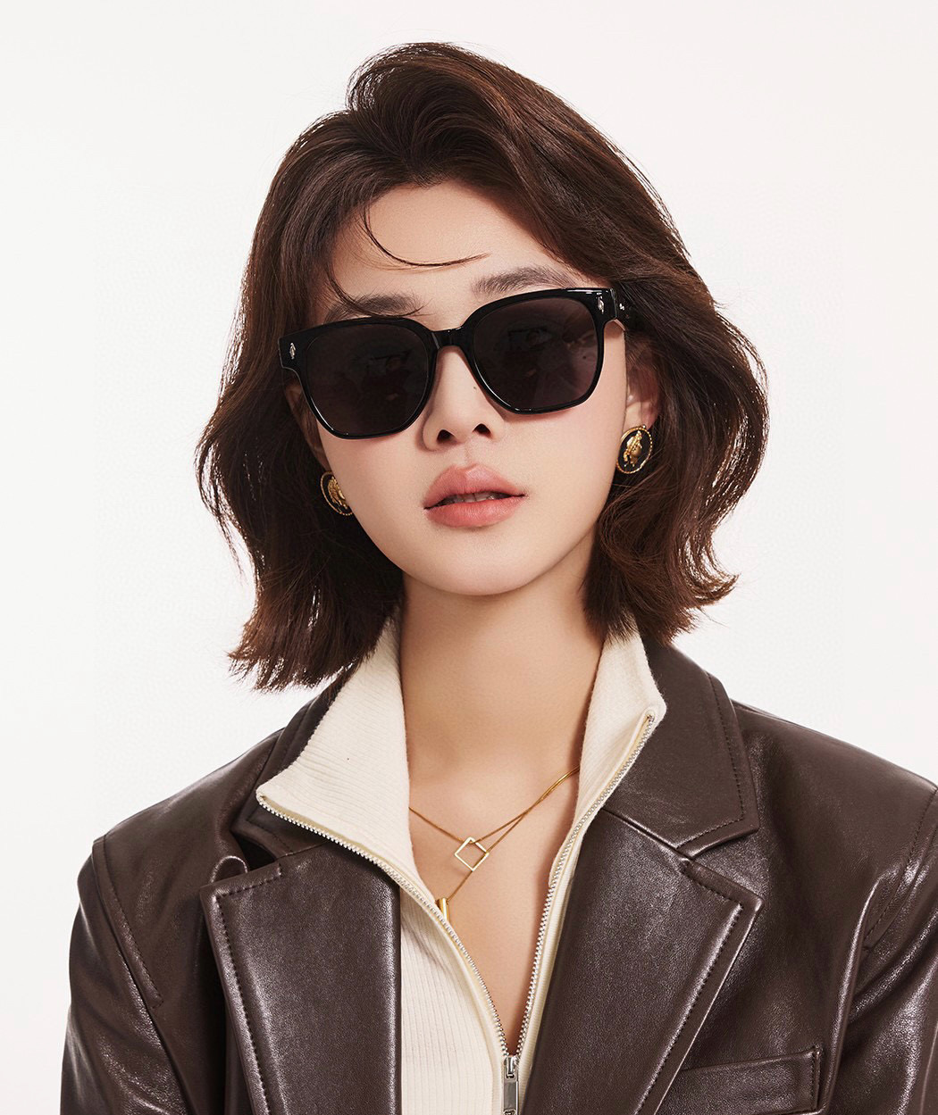  🔺 【GUCCI-偏光太阳镜】2025开春新款 潮流爆款 时尚方框偏光太阳镜 高品质 佩戴舒适 网红潮