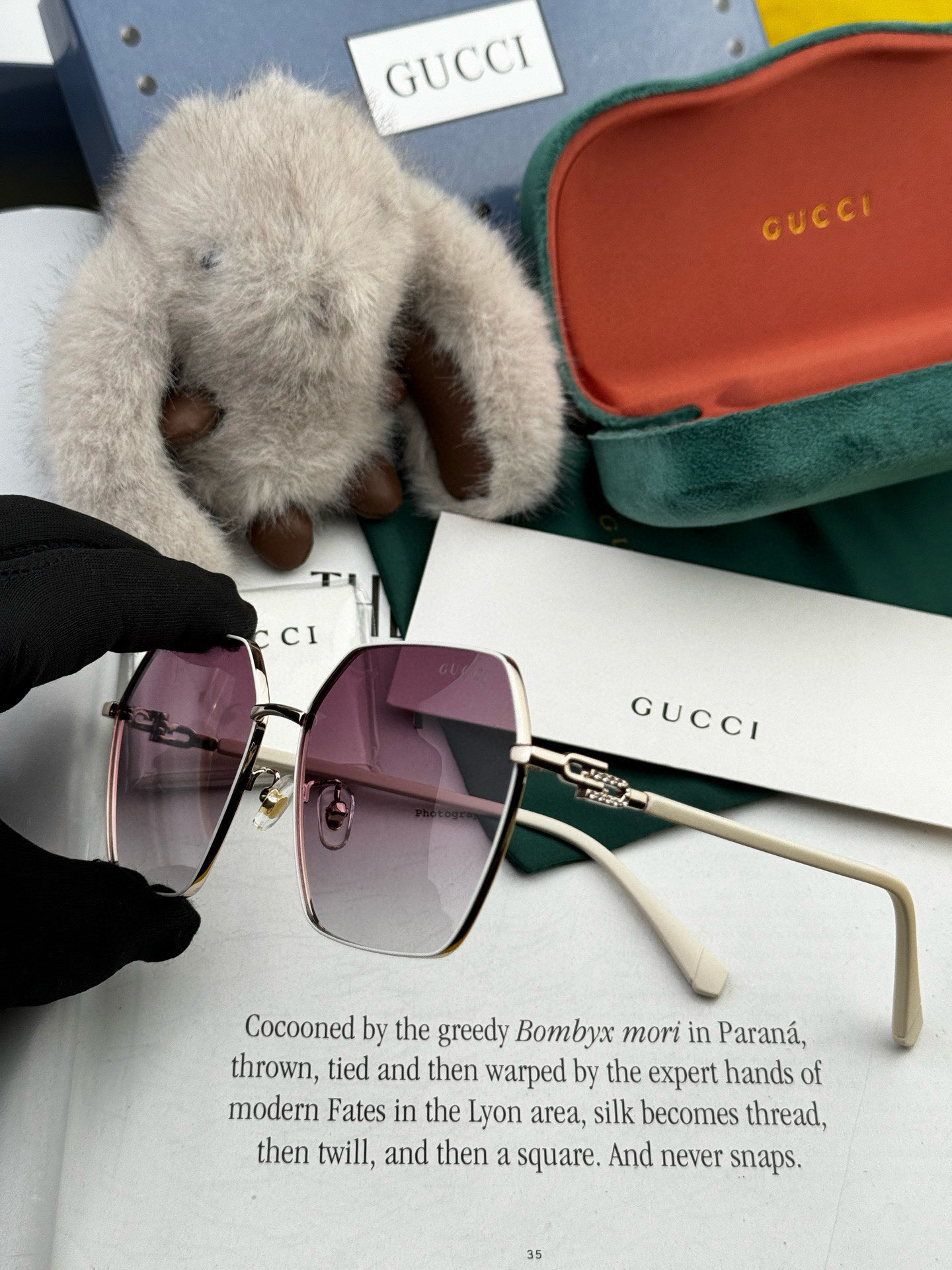  🔺 【GUCCI-偏光太阳镜】2025开春新款 潮流爆款 时尚圆框偏光太阳镜 高品质 佩戴舒适 网红潮