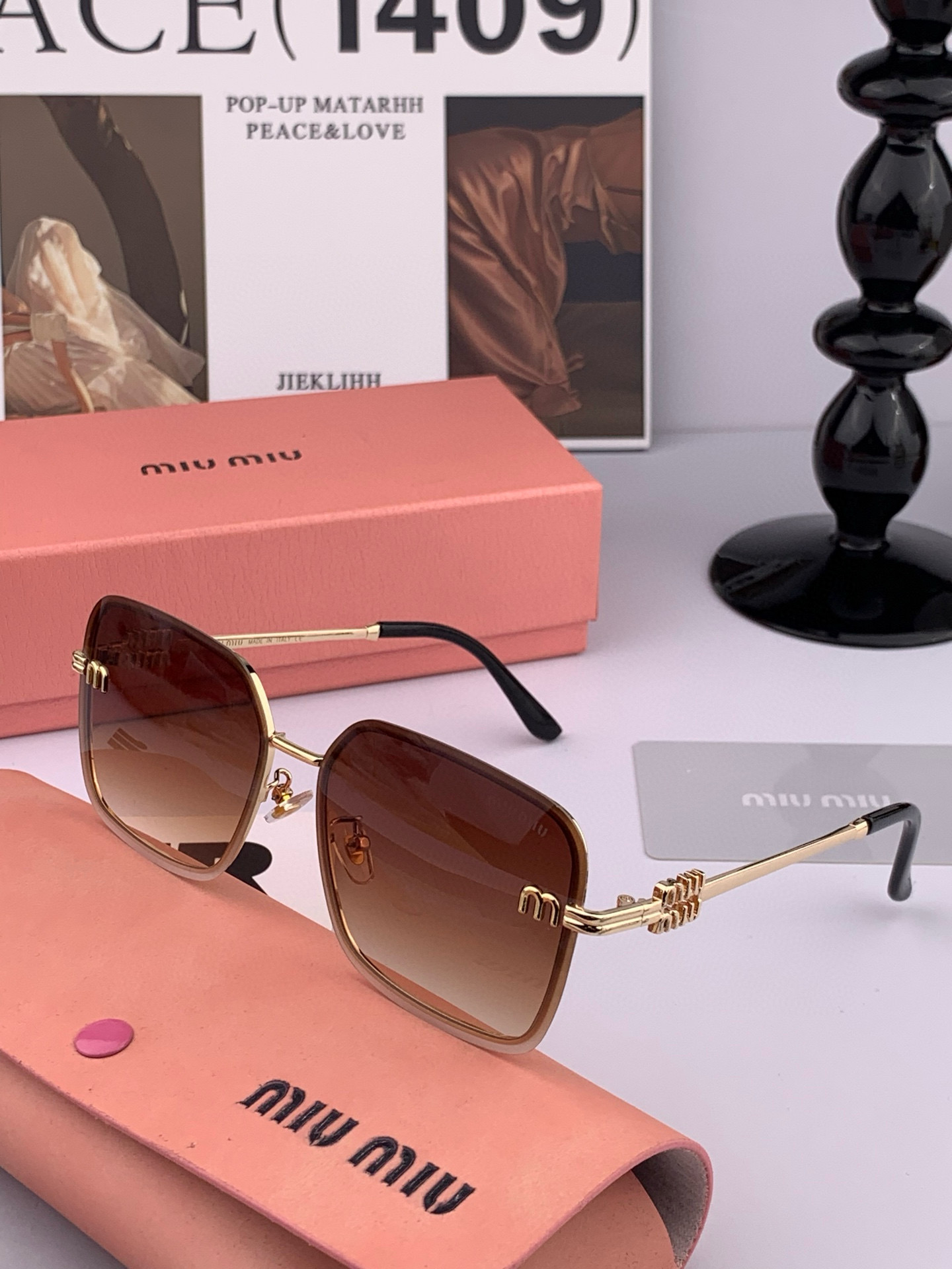   MIUMIU/缪缪🖇🖇2025开春新款🌟闪耀新款璀璨登台 ❤❤太阳镜潮品 精致个性设计简约时尚 专柜