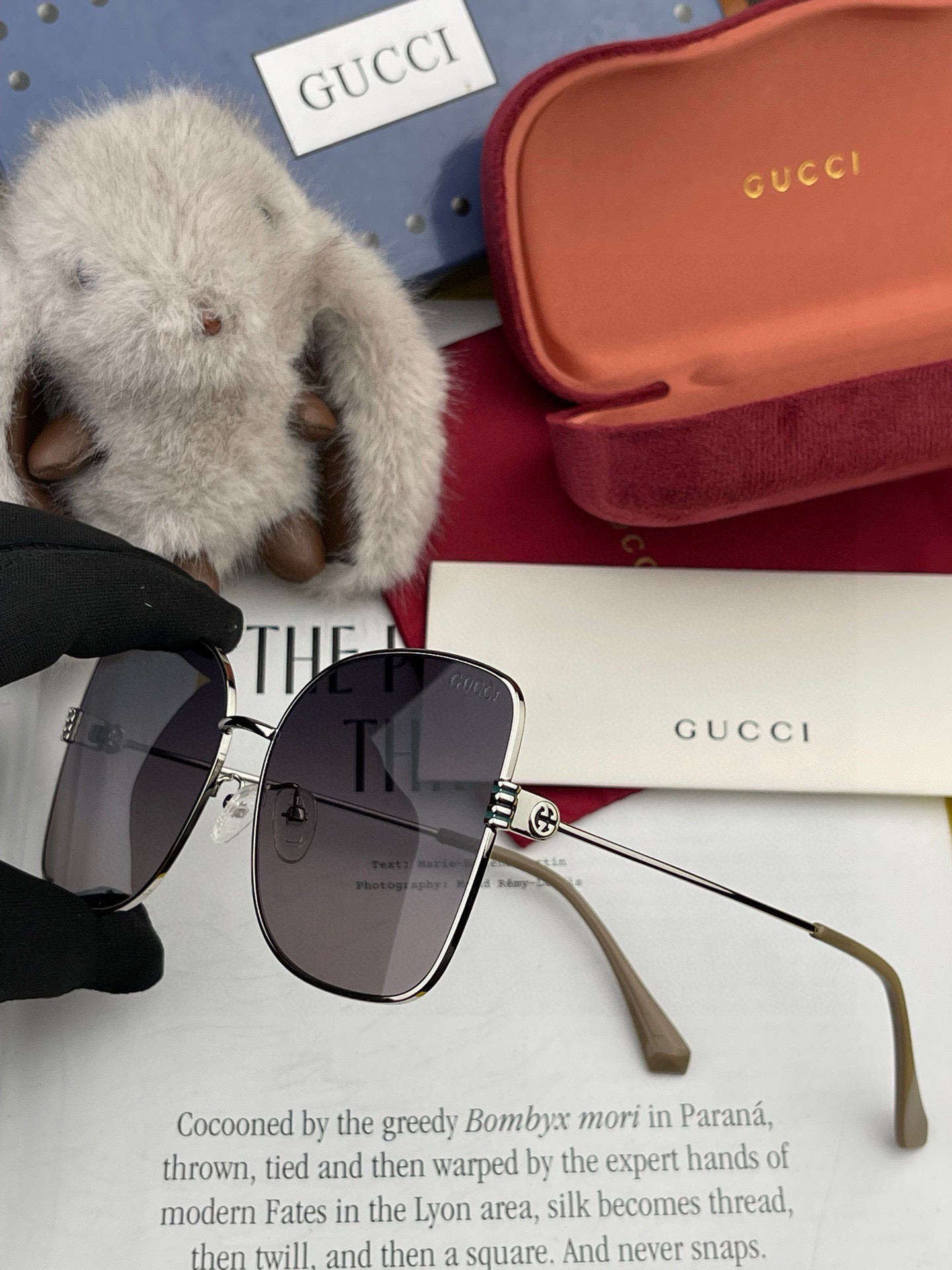 🔺 【GUCCI-尼龙偏光太阳镜】2025开春新款 潮流爆款 时尚圆框偏光太阳镜 高品质 佩戴舒适 网红