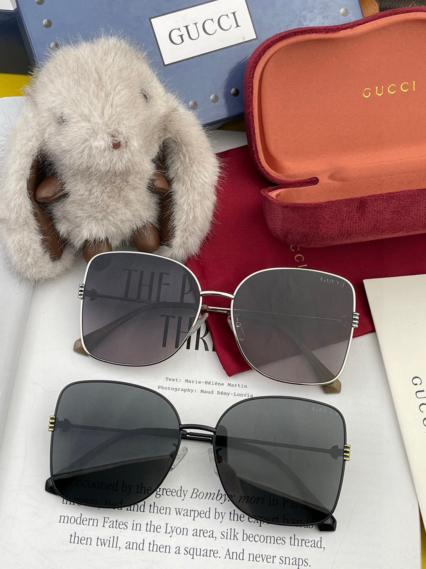 🔺 【GUCCI-尼龙偏光太阳镜】2025开春新款 潮流爆款 时尚圆框偏光太阳镜 高品质 佩戴舒适 网红