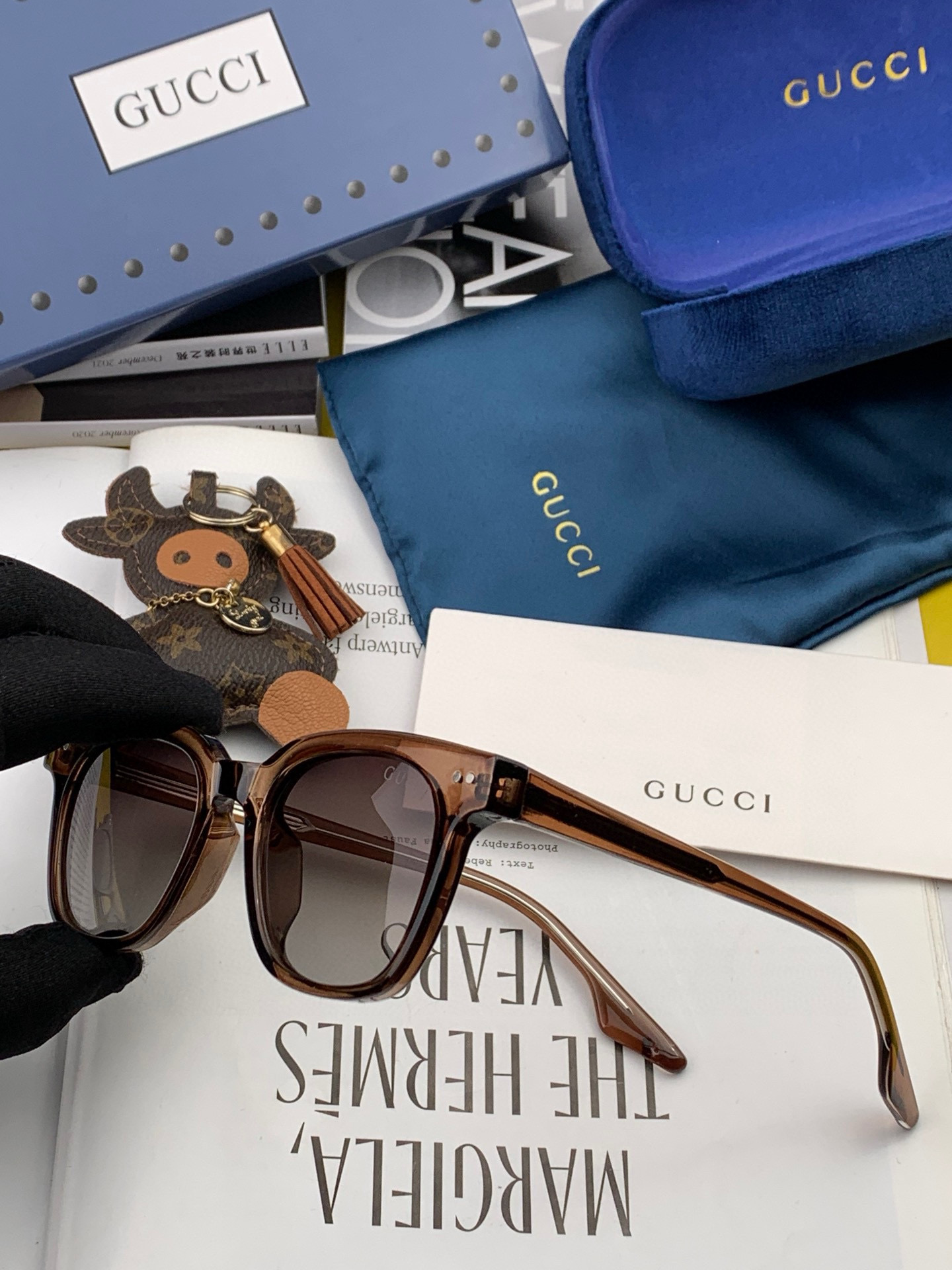  【TR偏光系列】Gucci   经典的方框设计，不挑脸型，无论搭配大衣还是连衣裙都非常显气质尼龙偏光镜
