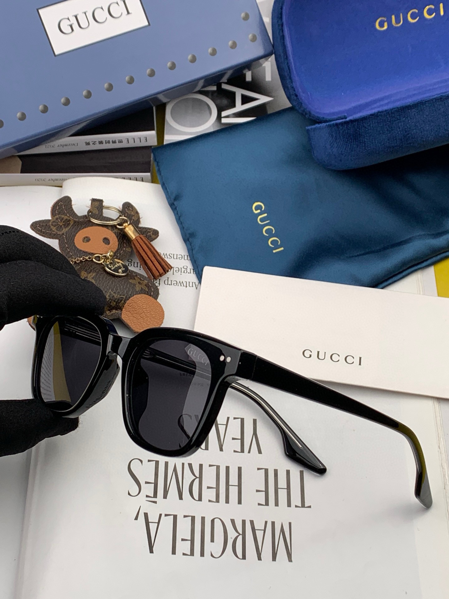  【TR偏光系列】Gucci   经典的方框设计，不挑脸型，无论搭配大衣还是连衣裙都非常显气质尼龙偏光镜