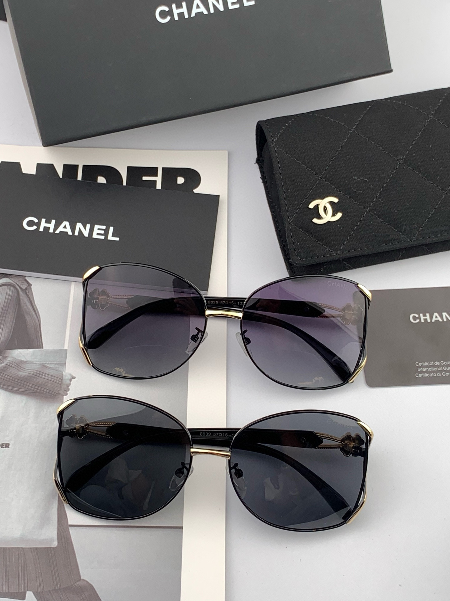 【CHANEL】香奈儿 2025新款山茶花潮流爆款 时尚圆框太阳镜 佩戴舒适 网红潮款墨镜  ♥️♥️型