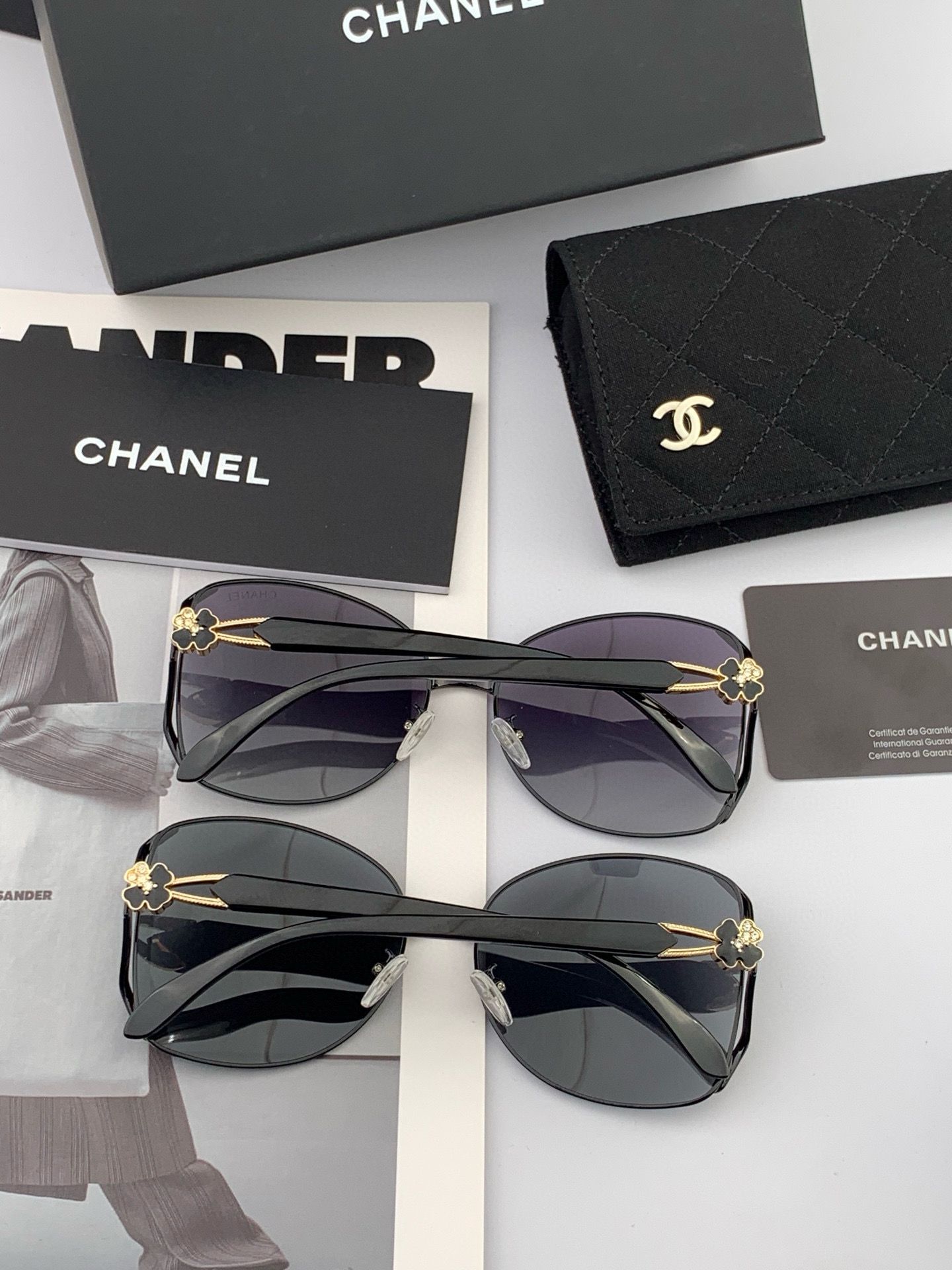 【CHANEL】香奈儿 2025新款山茶花潮流爆款 时尚圆框太阳镜 佩戴舒适 网红潮款墨镜  ♥️♥️型
