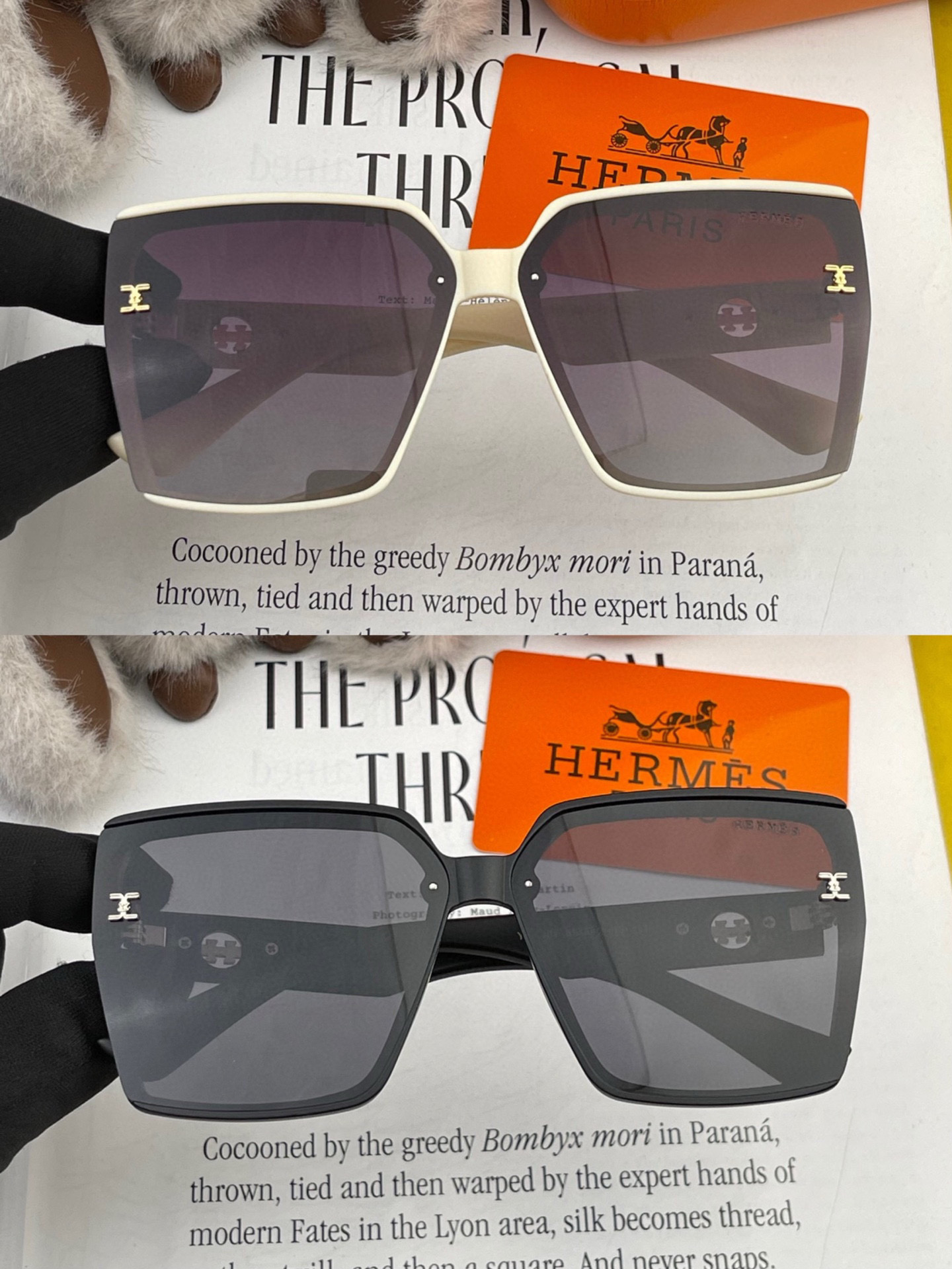  2025新款 爱马仕女士偏光太阳镜🕶️ 宝丽来高清镜片🎉高品质TR-90镜框 时尚百搭！
型号：H72