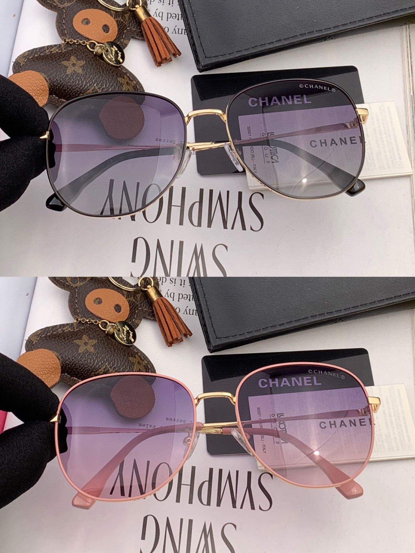 【CHANEL】香奈儿 潮流爆款 时尚大框太阳镜 佩戴舒适 网红潮款墨镜  ♥️♥️型号：CH9819