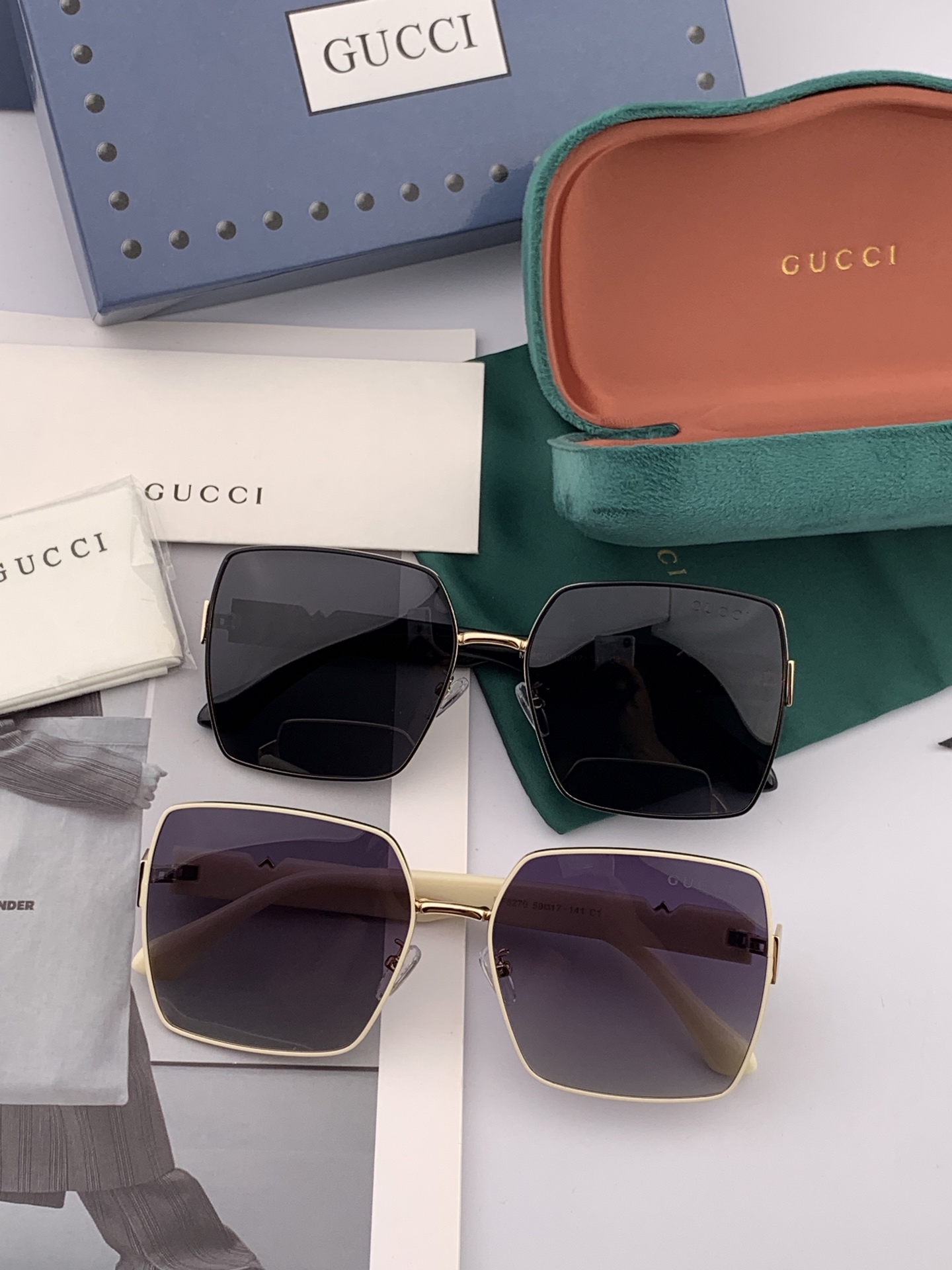   【TR偏光系列】Gucci   经典的大框设计，情侣款不挑脸型，无论搭配大衣还是连衣裙都非常显气质偏
