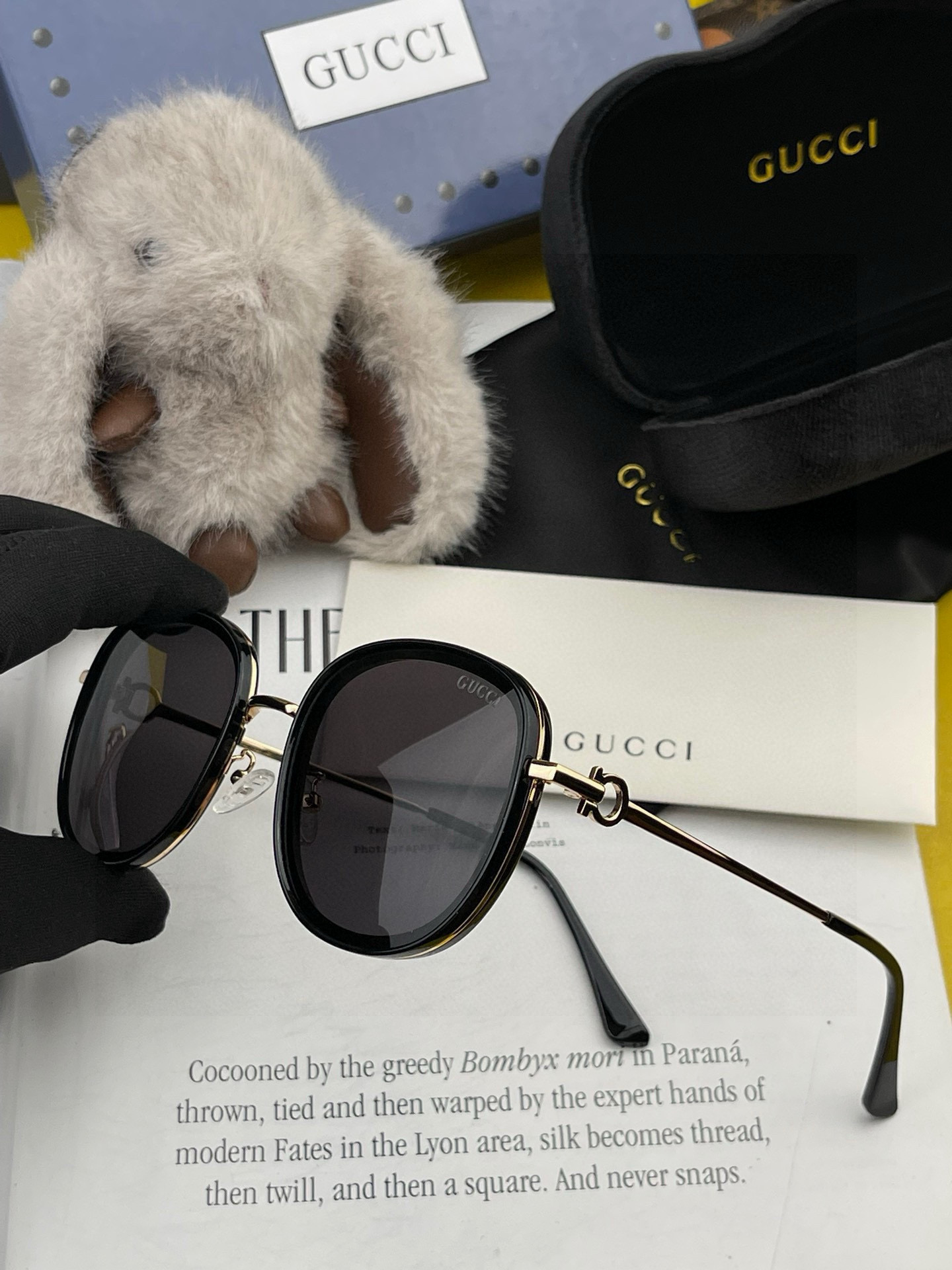  GUCCI-古驰意大利进口🇮🇹2025时尚潮流奢华装饰太阳眼镜 复古偏光高清太阳镜明星海报款 超高复杂