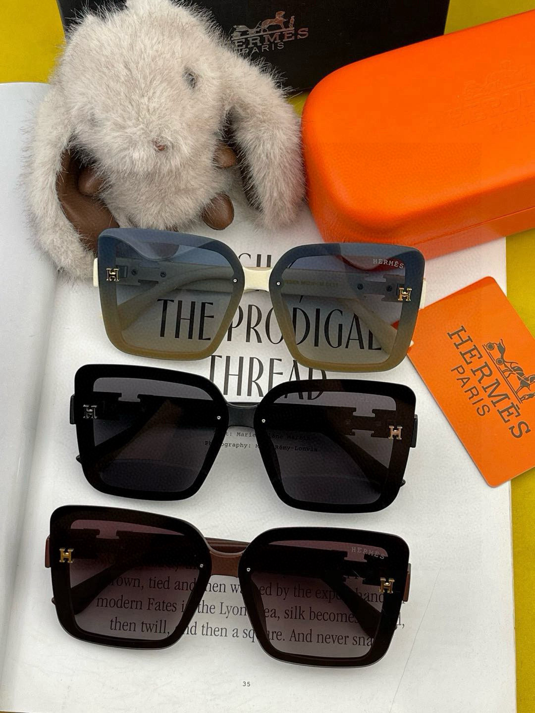   2025新款 爱马仕女士偏光太阳镜🕶️ 宝丽来高清镜片🎉高品质TR-90镜框 时尚百搭！
型号：H8