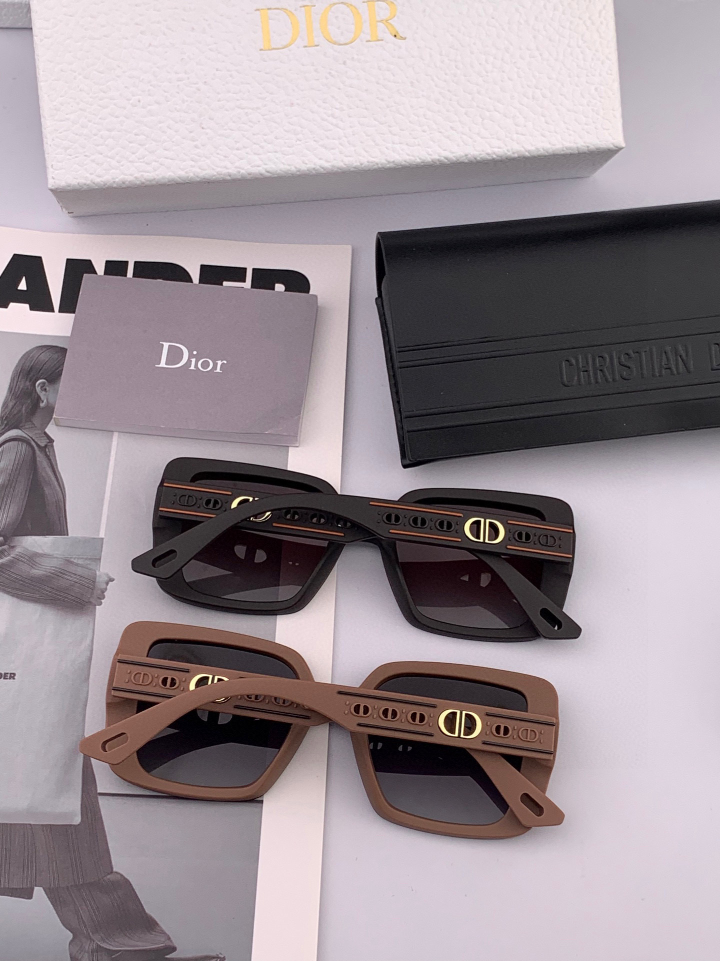 🔺 【DIOR-迪奥】2025开春新款 潮流爆款 时尚方框偏光太阳镜 高品质 佩戴舒适 网红潮款墨镜 女