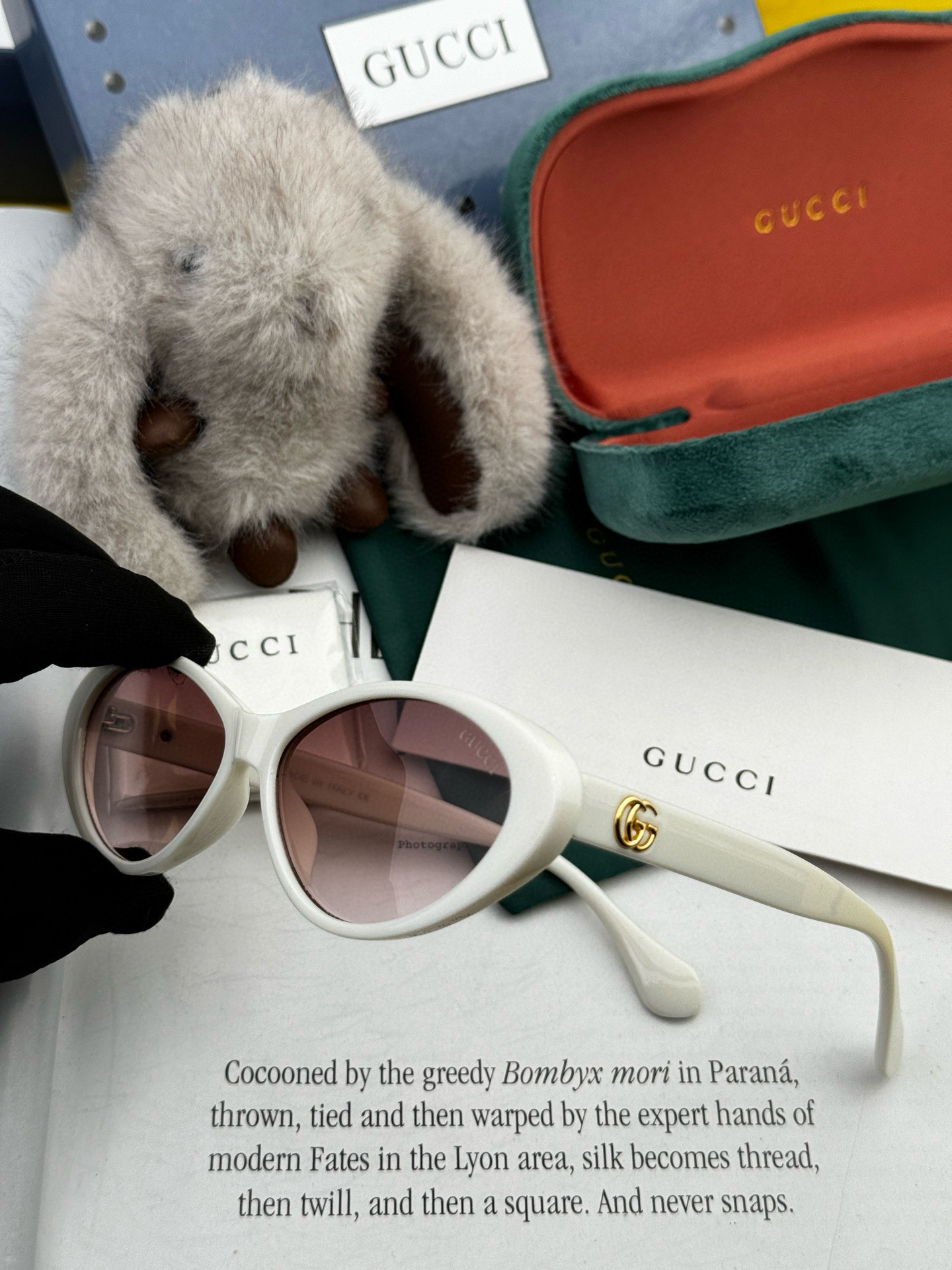  🔺 【GUCCI】2025开春新款 潮流爆款 时尚猫眼太阳镜 高品质 佩戴舒适 网红潮款墨镜 型号：G