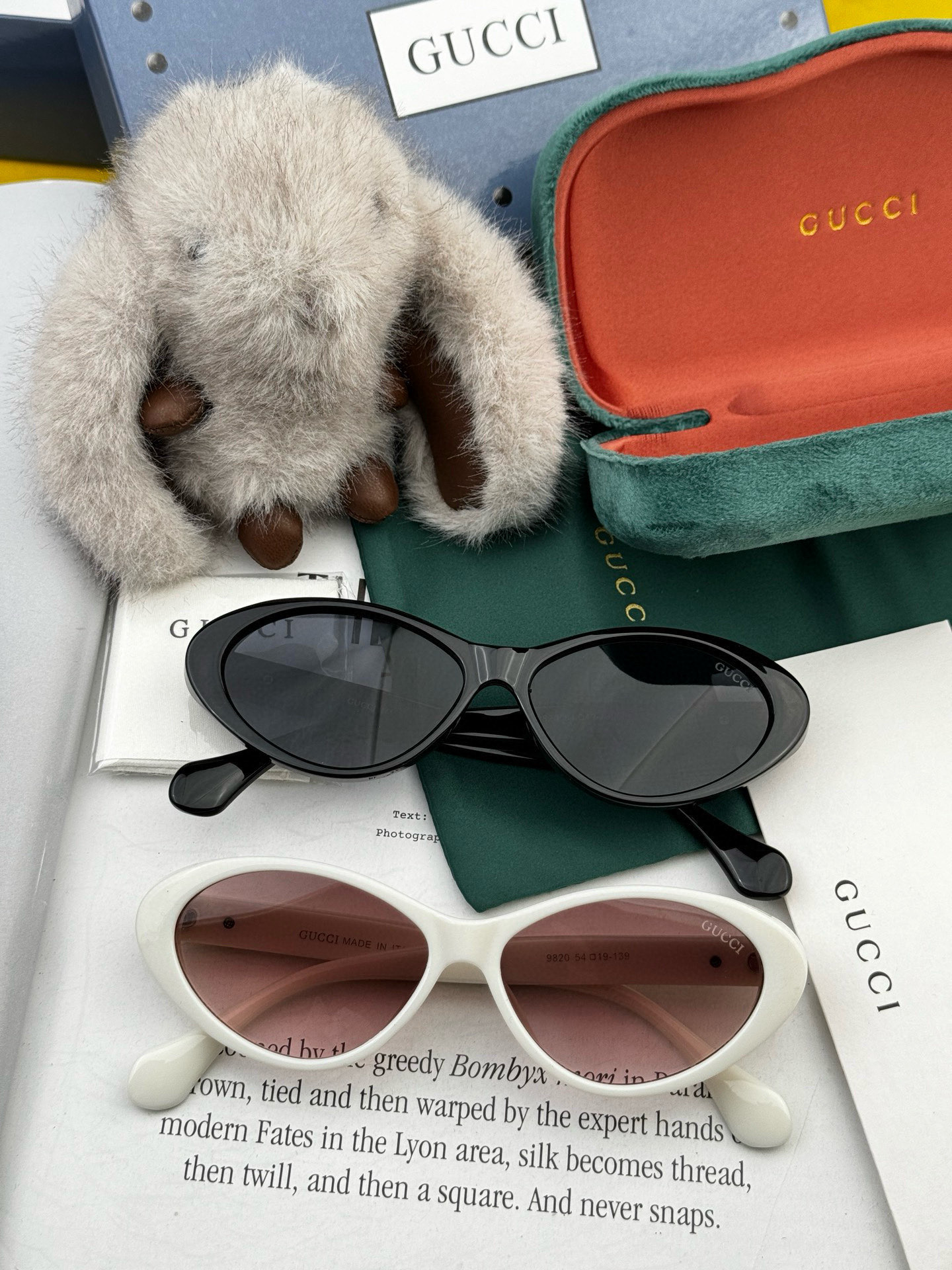  🔺 【GUCCI】2025开春新款 潮流爆款 时尚猫眼太阳镜 高品质 佩戴舒适 网红潮款墨镜 型号：G