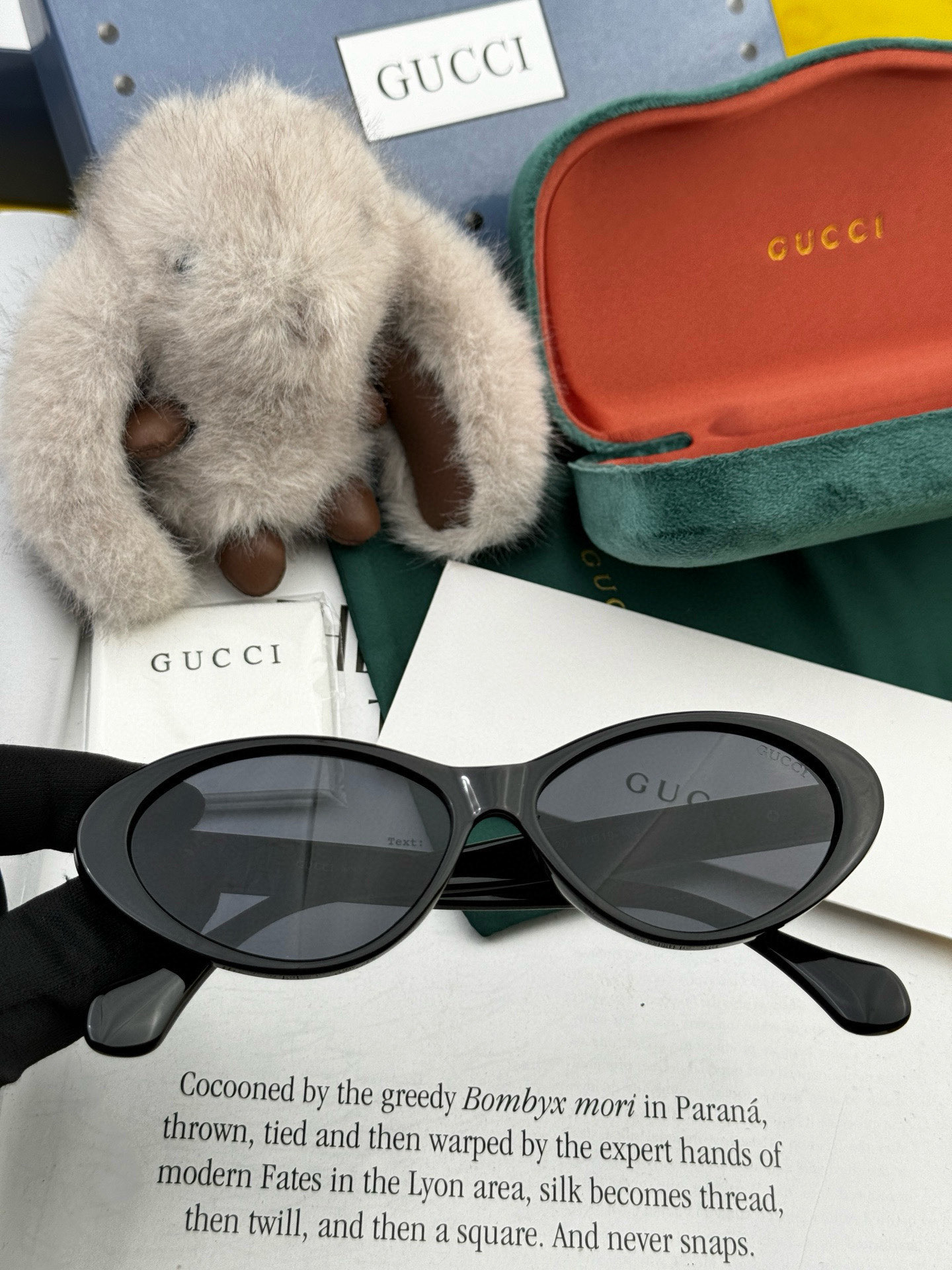  🔺 【GUCCI】2025开春新款 潮流爆款 时尚猫眼太阳镜 高品质 佩戴舒适 网红潮款墨镜 型号：G