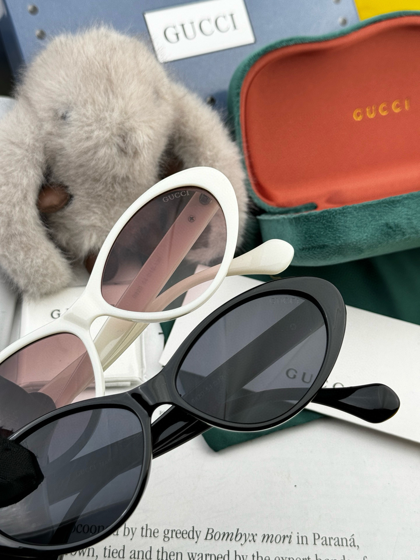  🔺 【GUCCI】2025开春新款 潮流爆款 时尚猫眼太阳镜 高品质 佩戴舒适 网红潮款墨镜 型号：G