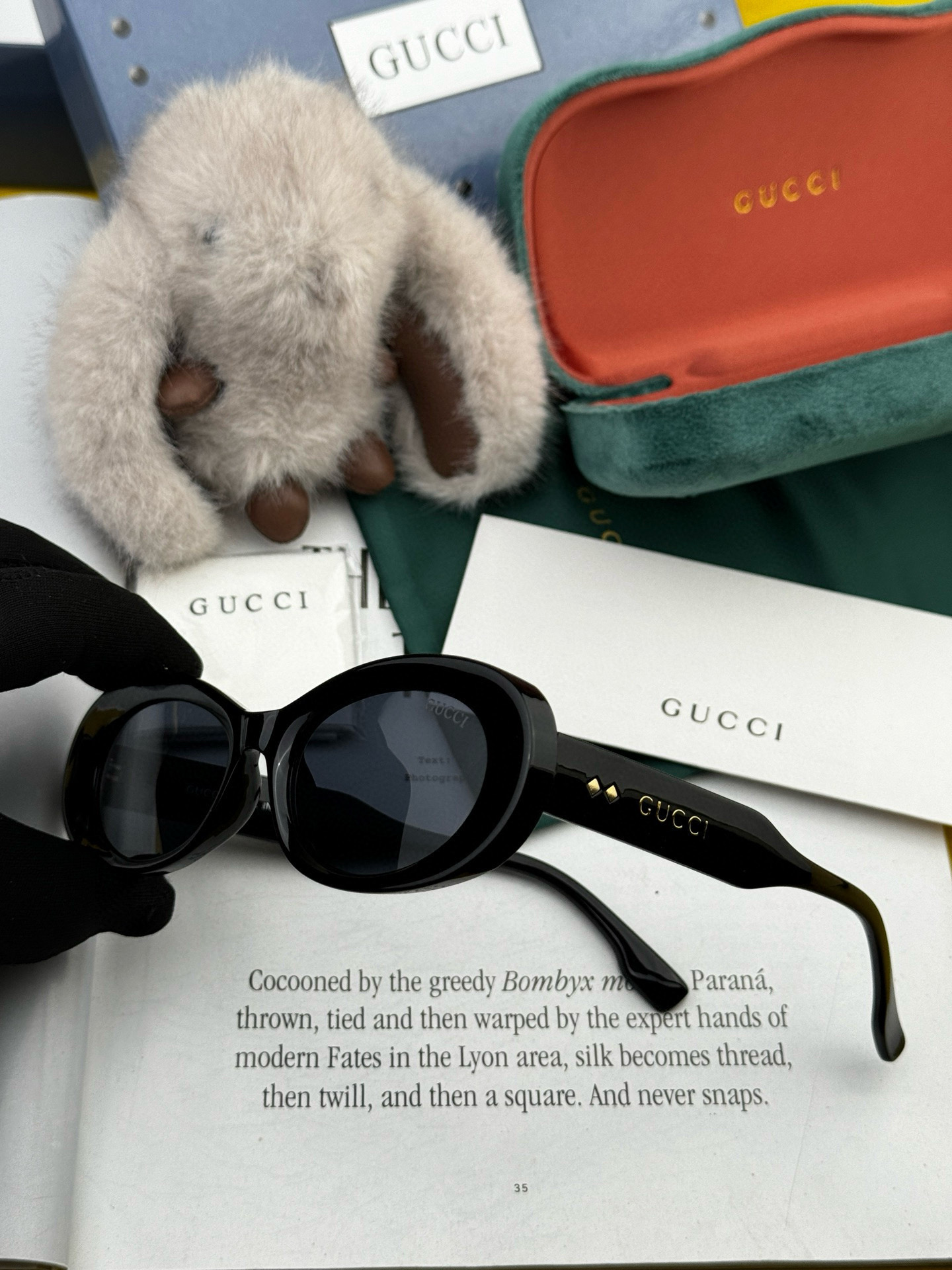  🔺 【GUCCI】2025开春新款 潮流爆款 时尚小框太阳镜 高品质 佩戴舒适 网红潮款墨镜 型号：G