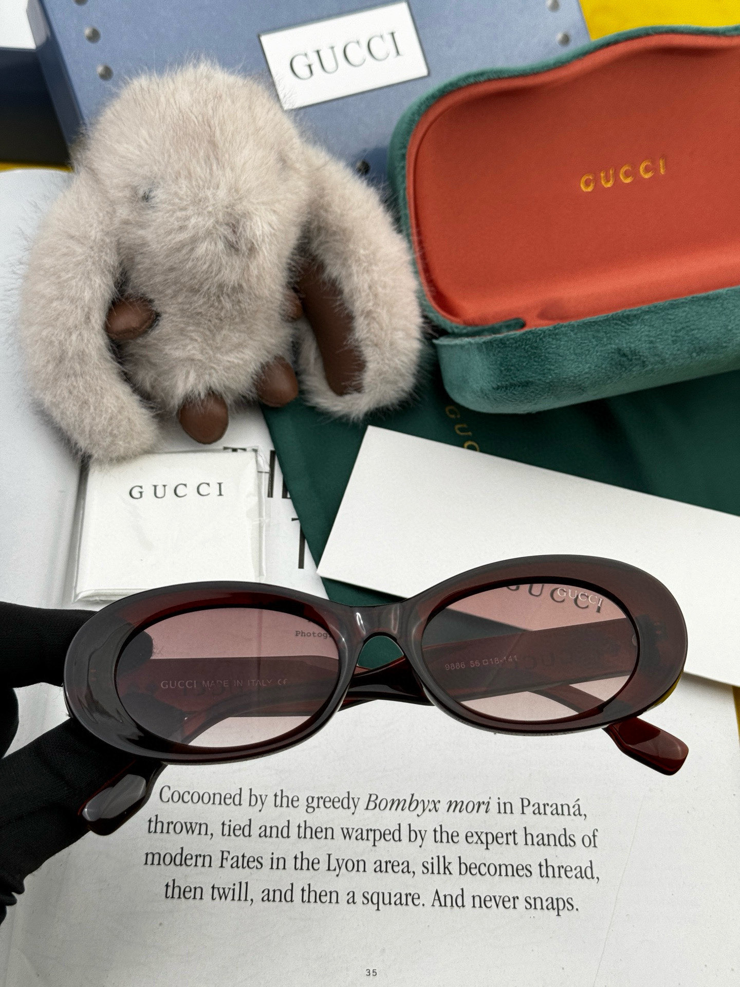  🔺 【GUCCI】2025开春新款 潮流爆款 时尚小框太阳镜 高品质 佩戴舒适 网红潮款墨镜 型号：G