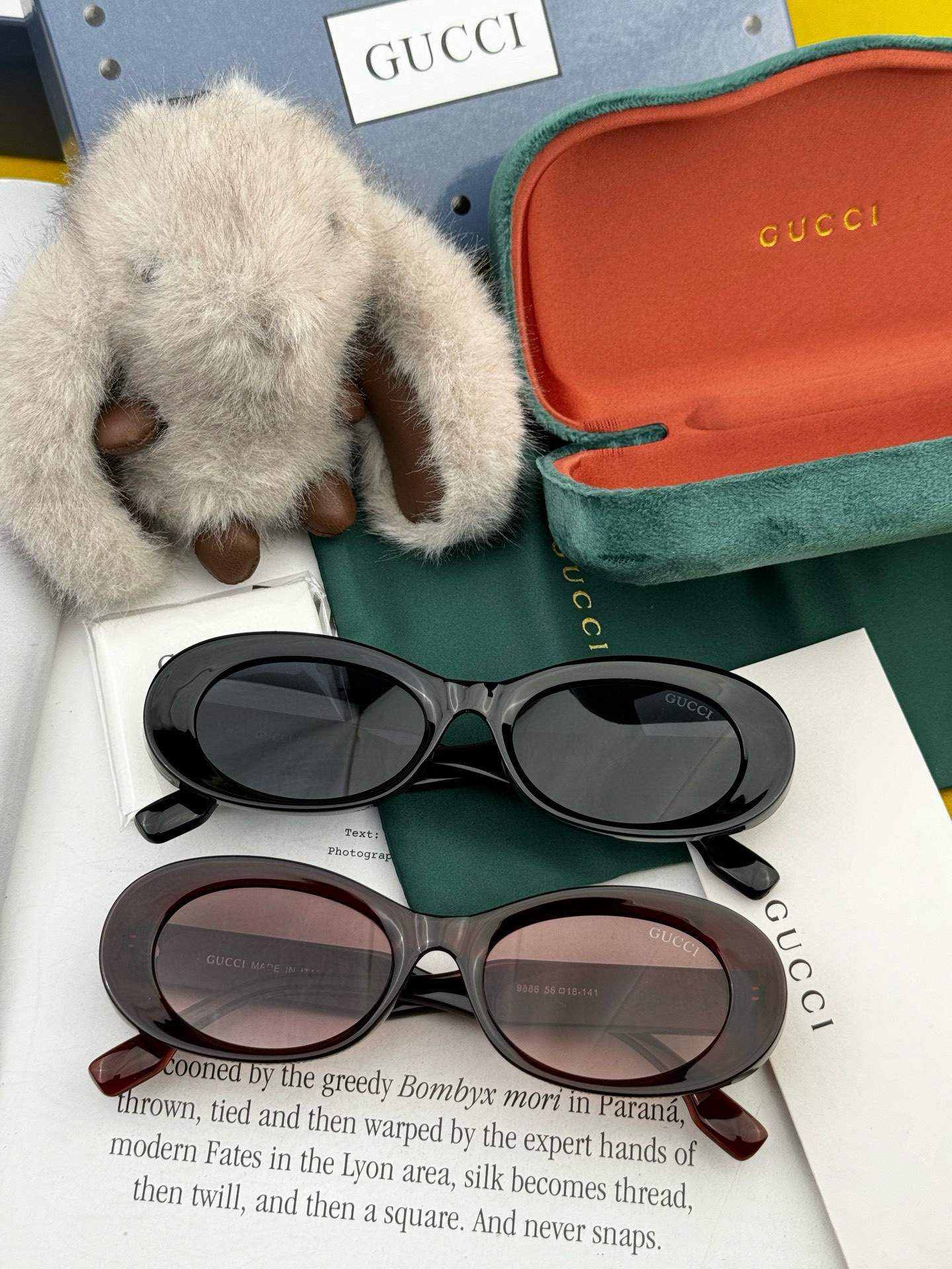  🔺 【GUCCI】2025开春新款 潮流爆款 时尚小框太阳镜 高品质 佩戴舒适 网红潮款墨镜 型号：G