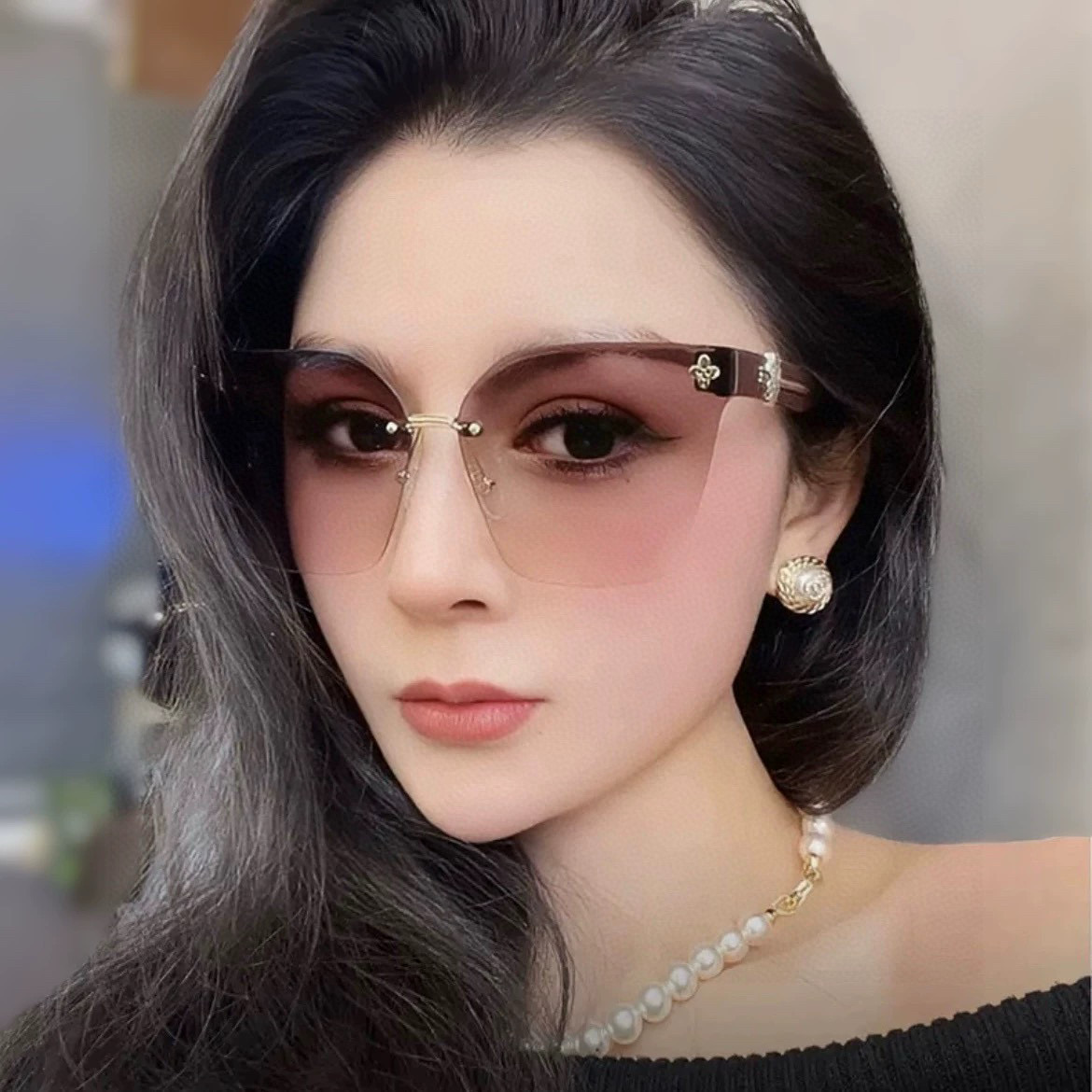 🔺 【香奈儿】2025开春新款 潮流爆款 时尚方框太阳镜 高品质 佩戴舒适 网红潮款墨镜 女士高清加厚偏