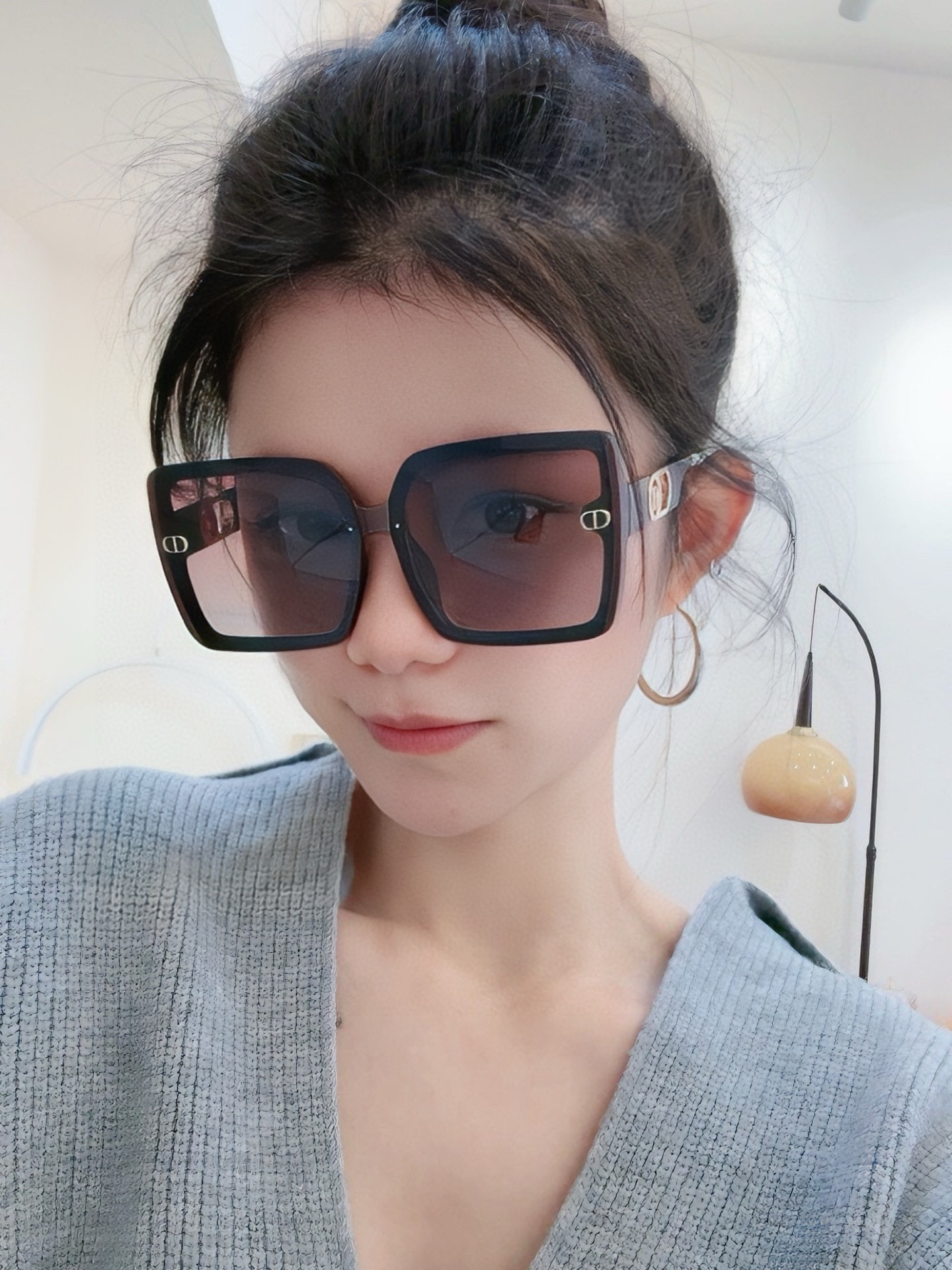  🔺 【DIOR-迪奥】2025开春新款 潮流爆款 时尚方框偏光太阳镜 高品质 佩戴舒适 网红潮款墨镜 