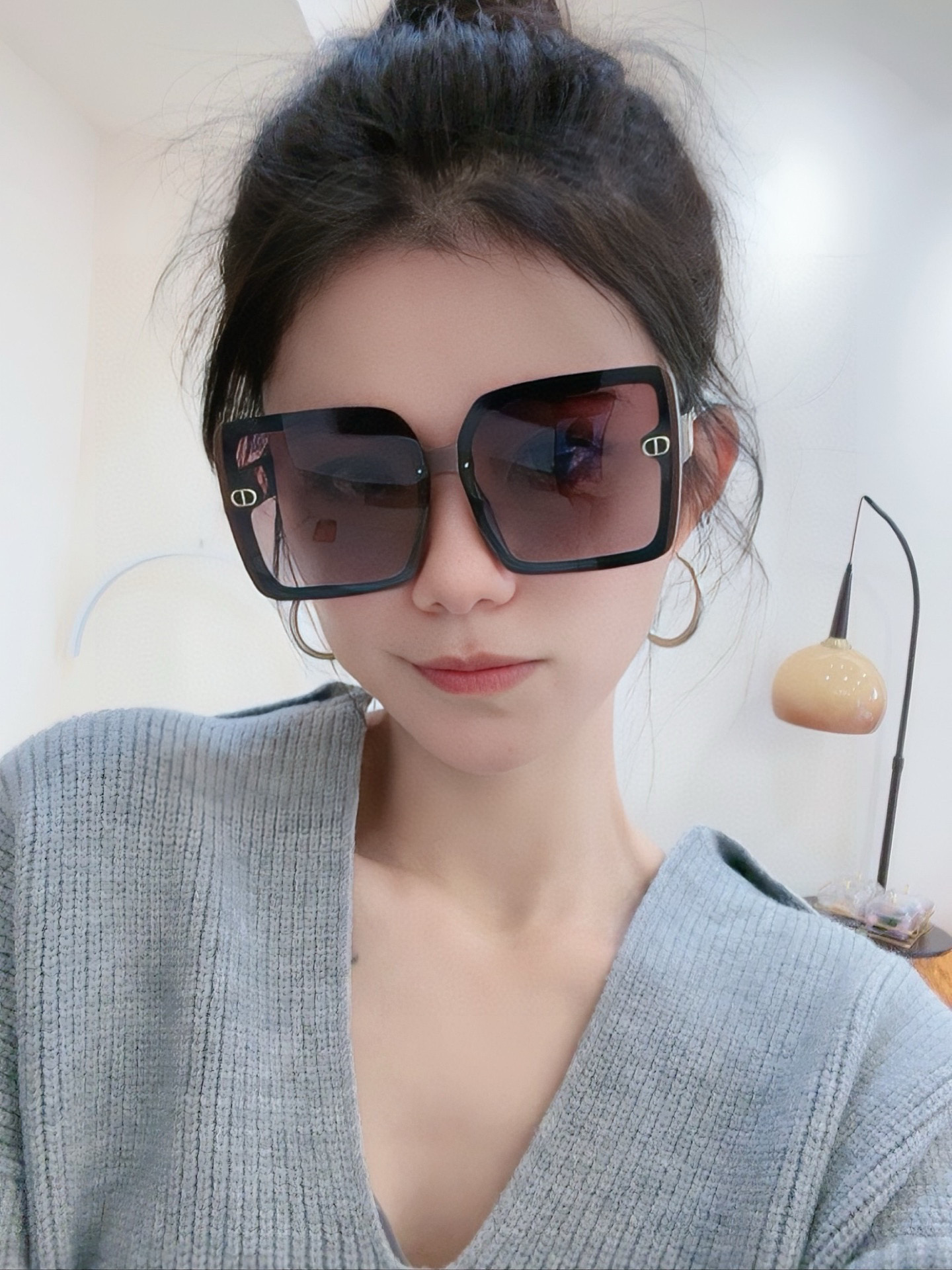  🔺 【DIOR-迪奥】2025开春新款 潮流爆款 时尚方框偏光太阳镜 高品质 佩戴舒适 网红潮款墨镜 