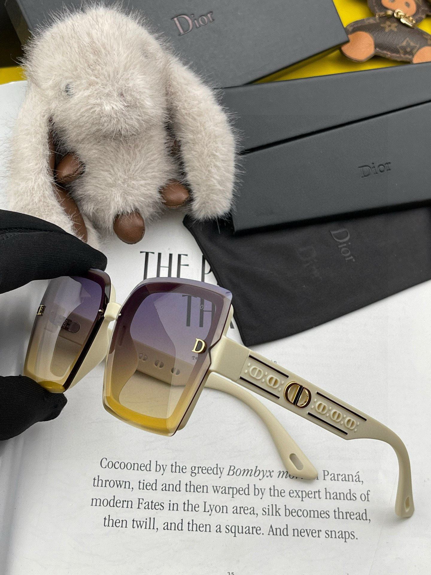  🔺 【DIOR-迪奥】2025开春新款 潮流爆款 时尚方框偏光太阳镜 高品质 佩戴舒适 网红潮款墨镜 