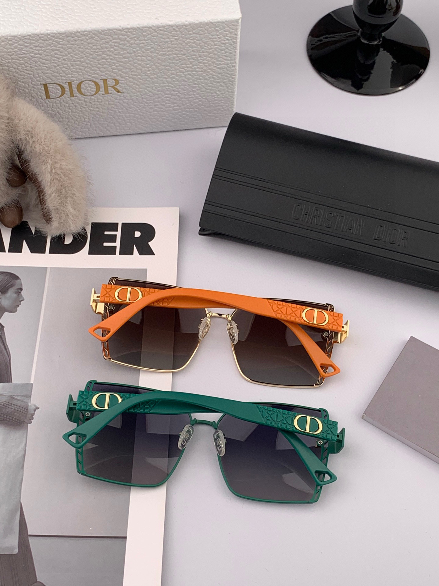  🔺 【DIOR-迪奥】2025开春新款 潮流爆款 时尚方框偏光太阳镜 高品质 佩戴舒适 网红潮款墨镜 