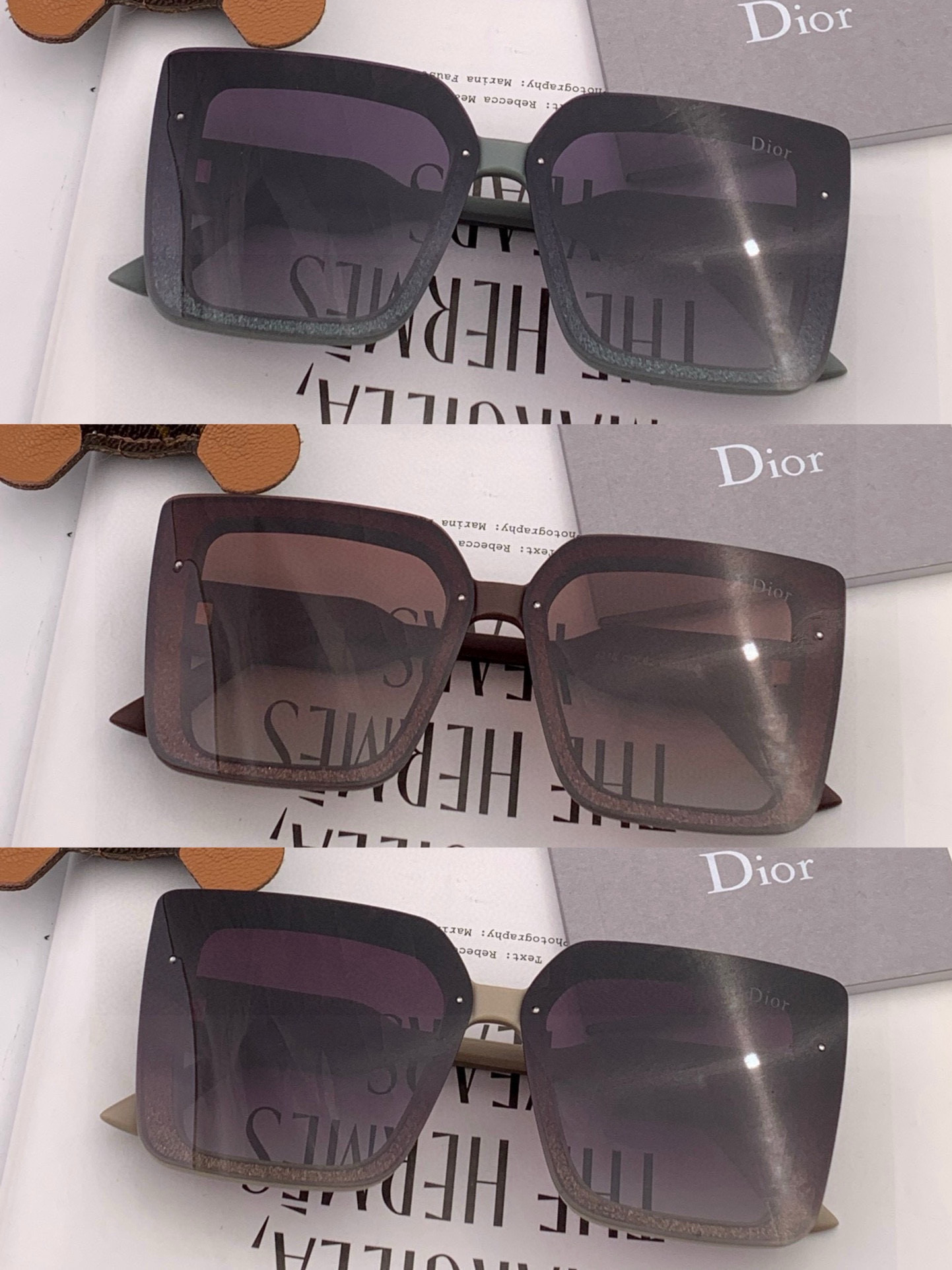  🔺 【DIOR-迪奥】2025开春新款 潮流爆款 时尚方框偏光太阳镜 高品质 佩戴舒适 网红潮款墨镜 
