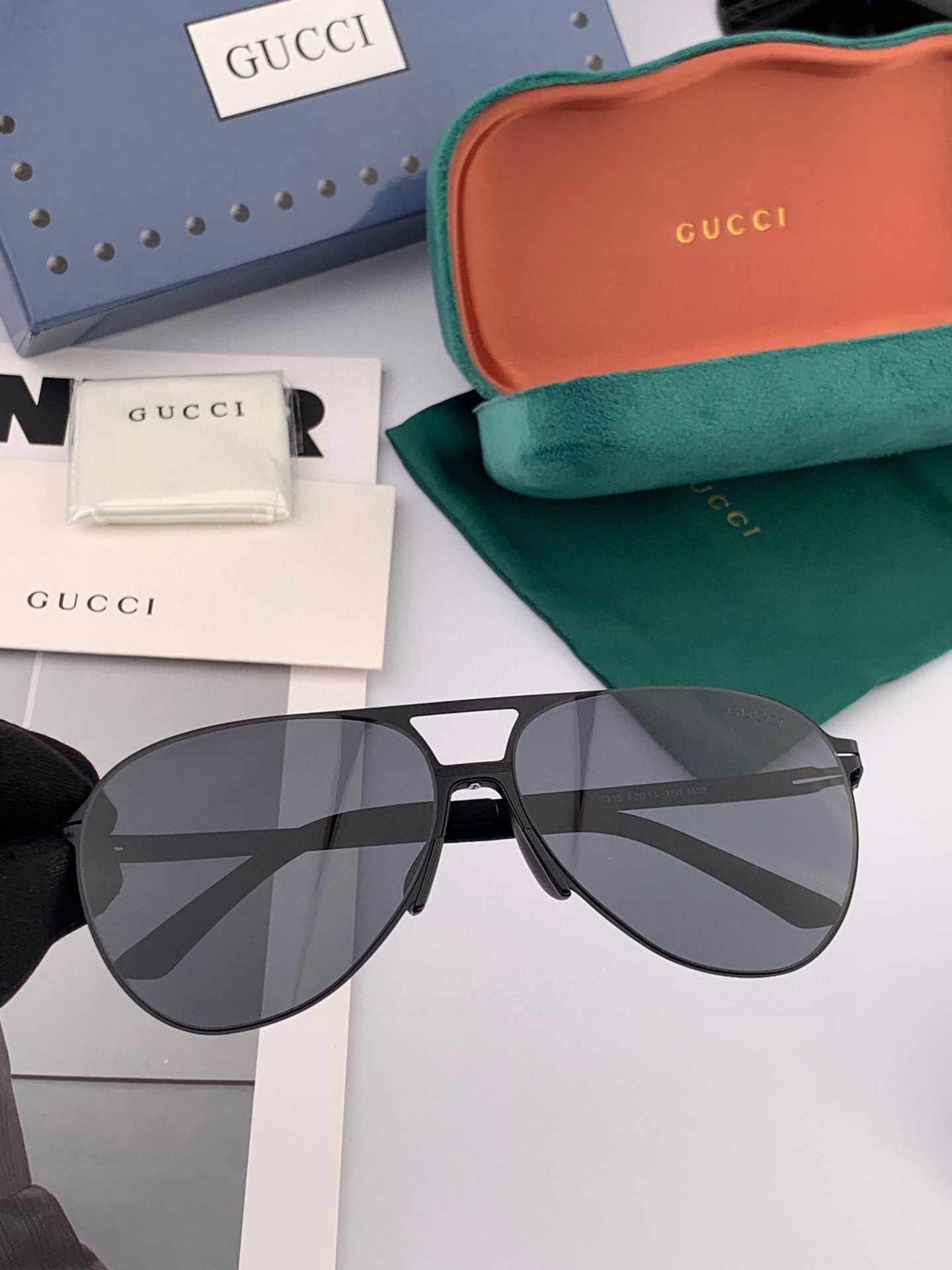 Gucci 2025 Unisex Aviator Sunglasses - Lightweight, Flexible, Polarized Lenses 5 i1747752575348 5123 0 3